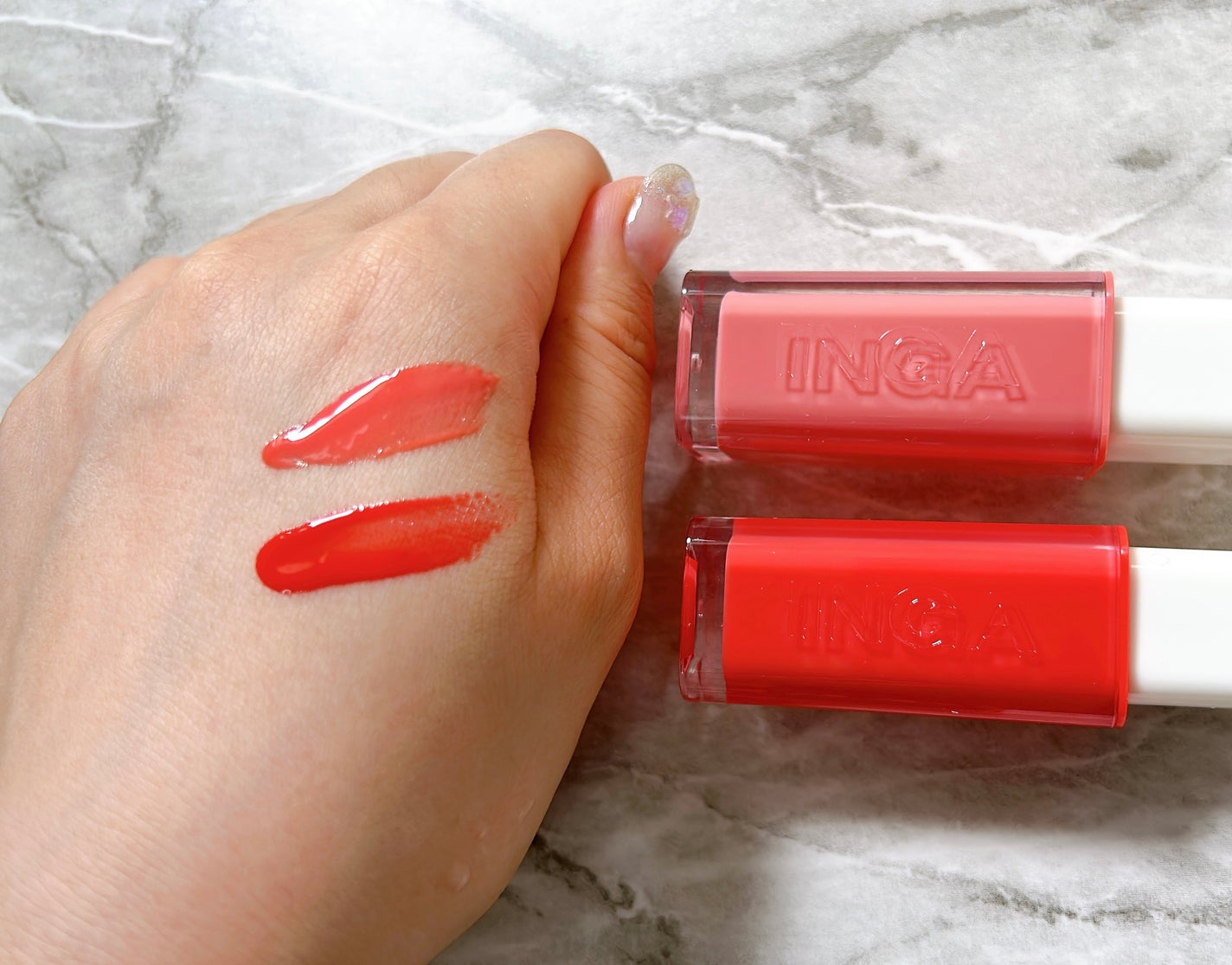 ウォーターグローリップティント/INGA/リップティントを使ったクチコミ(5枚目)