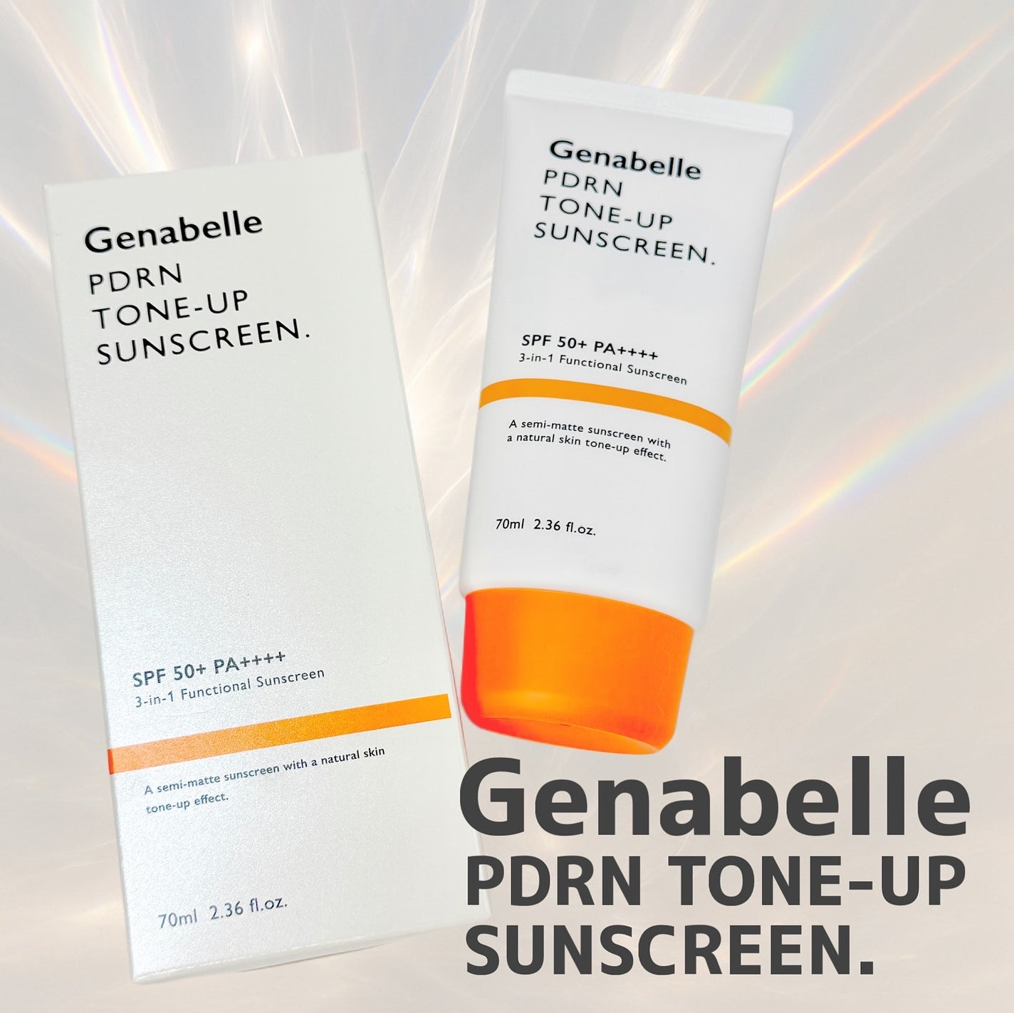 PDRNデューイートーンアップサンスクリーン/Genabelle/日焼け止めミルクを使ったクチコミ(1枚目)