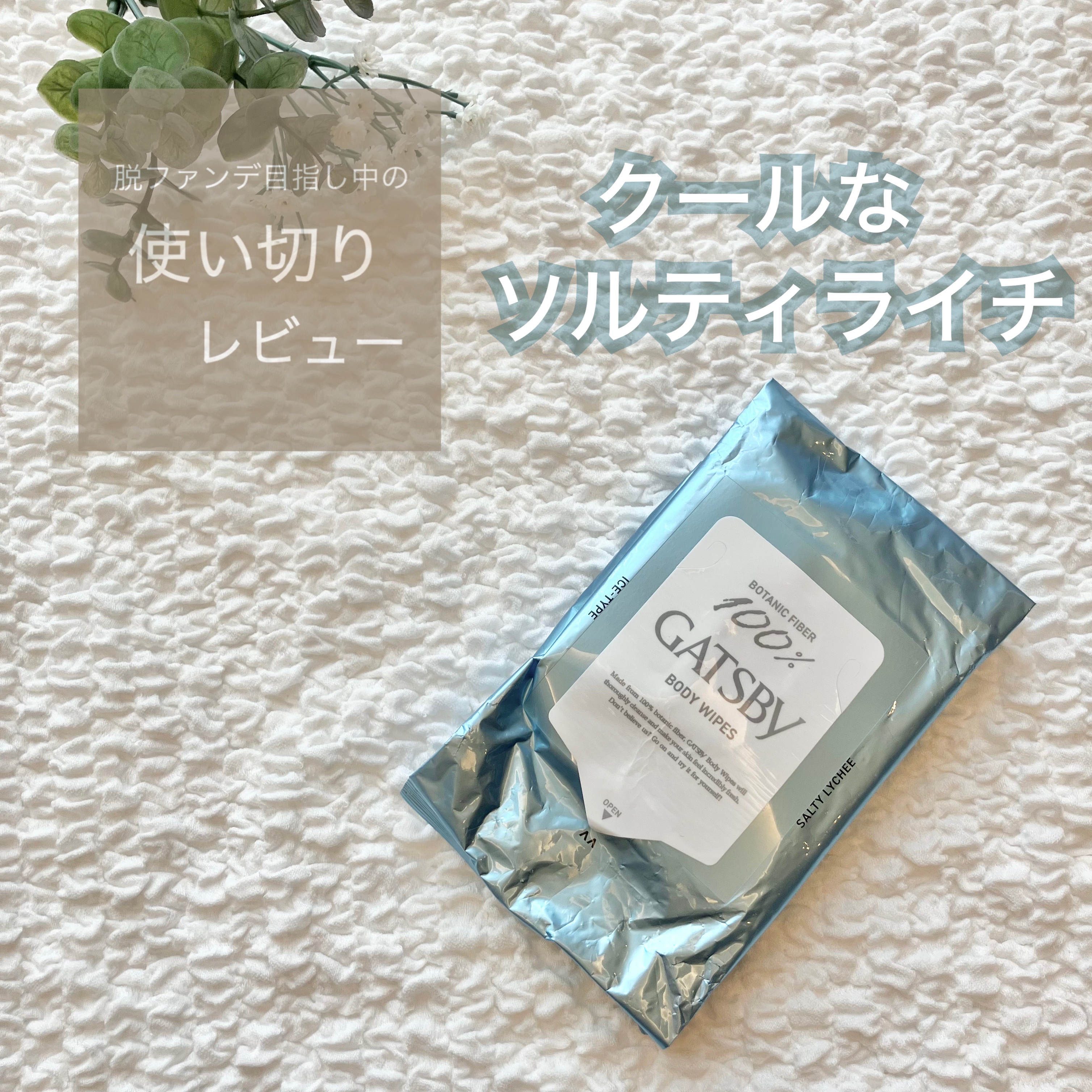 ギャツビー アイスボディペーパー ソルティライチ/ギャツビー/ボディシートを使ったクチコミ（1枚目）