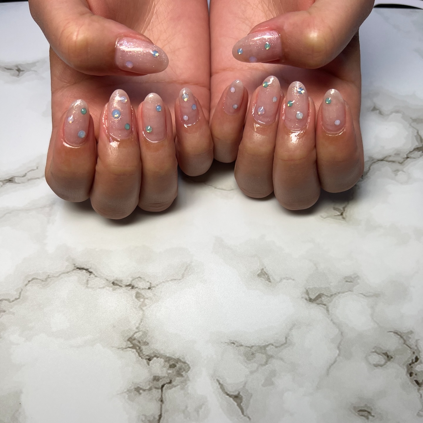#海映えラメネイル,#ネイル,#ニュアンスネイル,#ジェルネイル,#ギャルネイル,#ネイル,#城陽ネイルのネイルデザイン