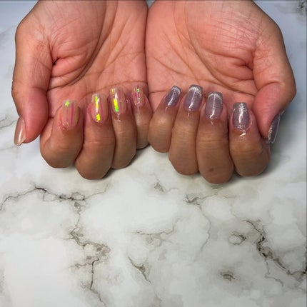 #ネイル,#ニュアンスネイル,#ジェルネイル,#ギャルネイル,#ネイル,#城陽ネイルのネイルデザイン