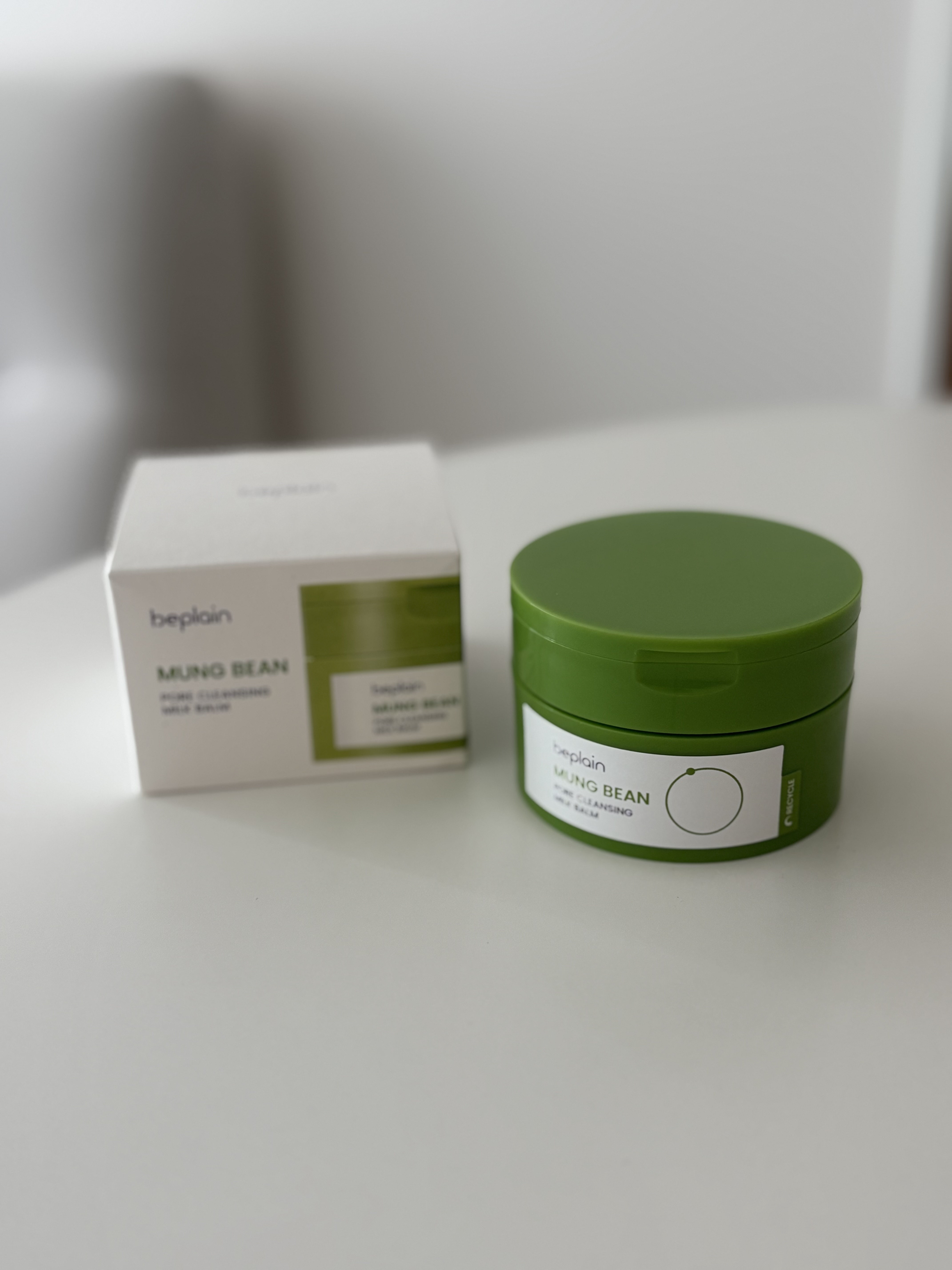 緑豆毛穴クレンジングミルクバーム/beplain/クレンジングバームを使ったクチコミ（1枚目）