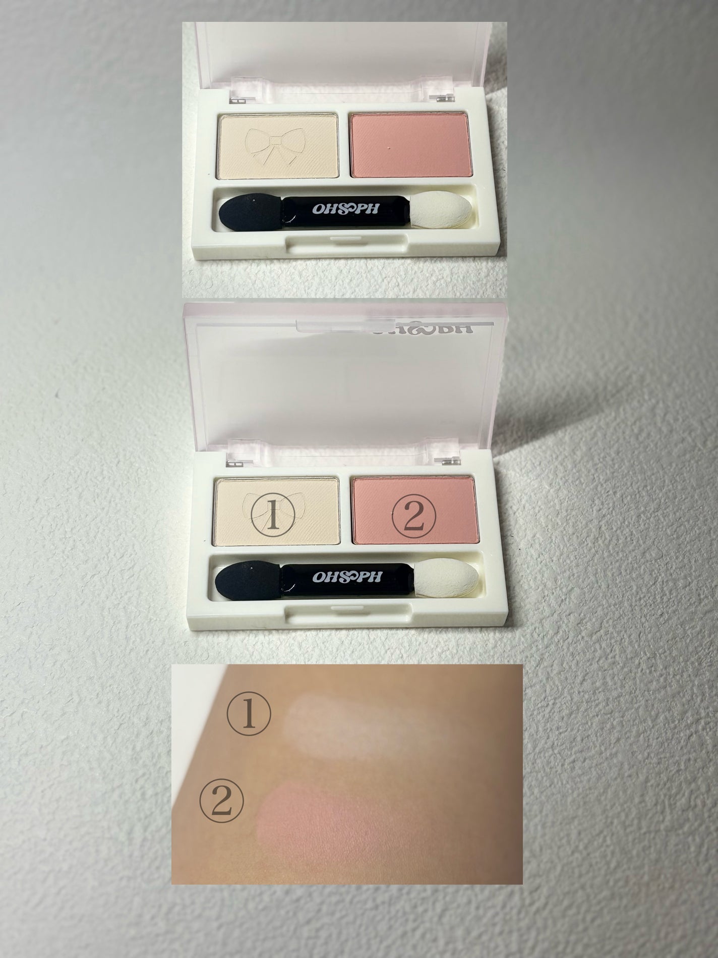 ダブルアップデュアルシャドウパレット/OHSOPH/アイシャドウパレットを使ったクチコミ(2枚目)