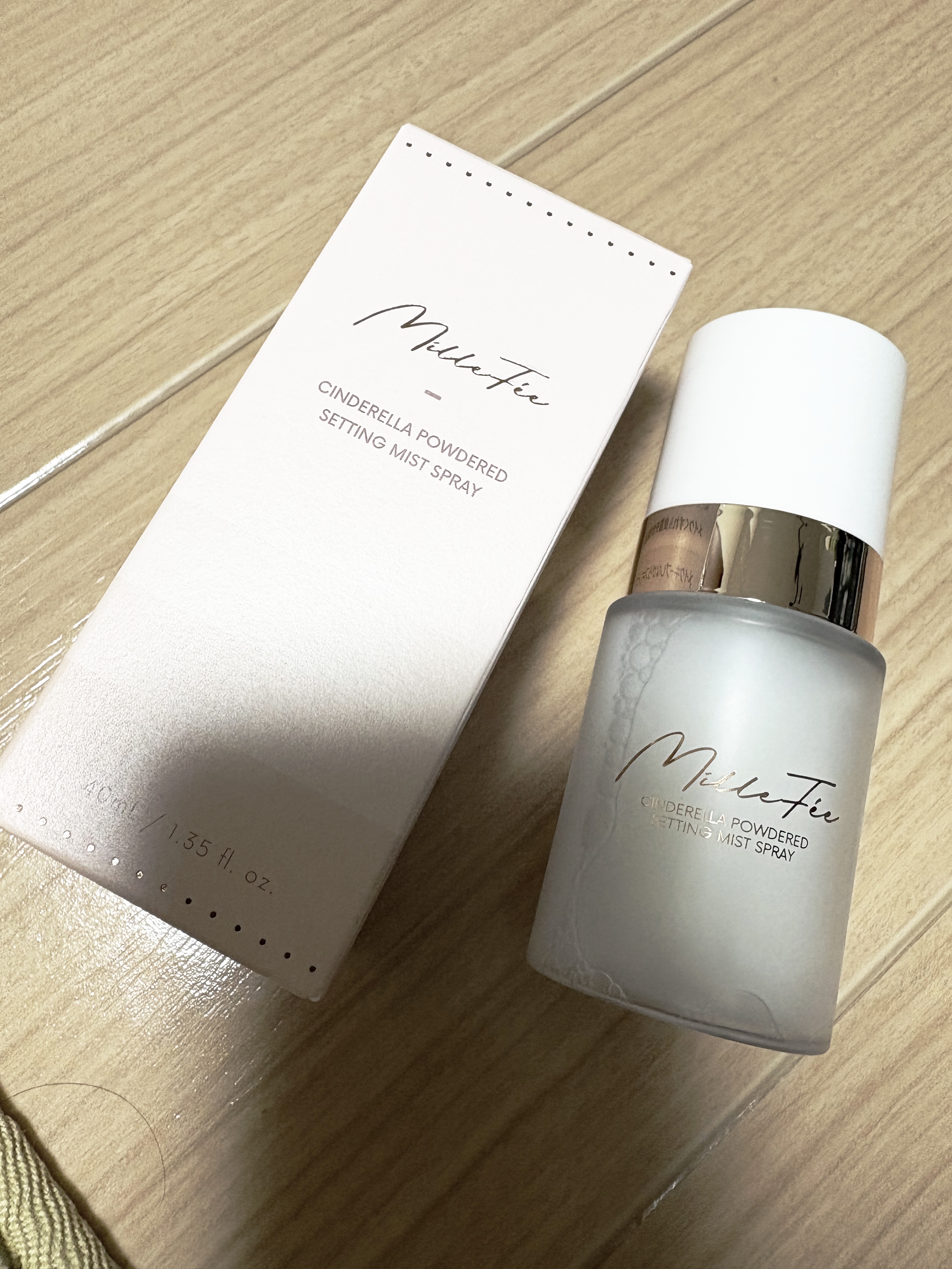 シンデレラパウダリーミスト/MilleFée/フィックスミストを使ったクチコミ（1枚目）