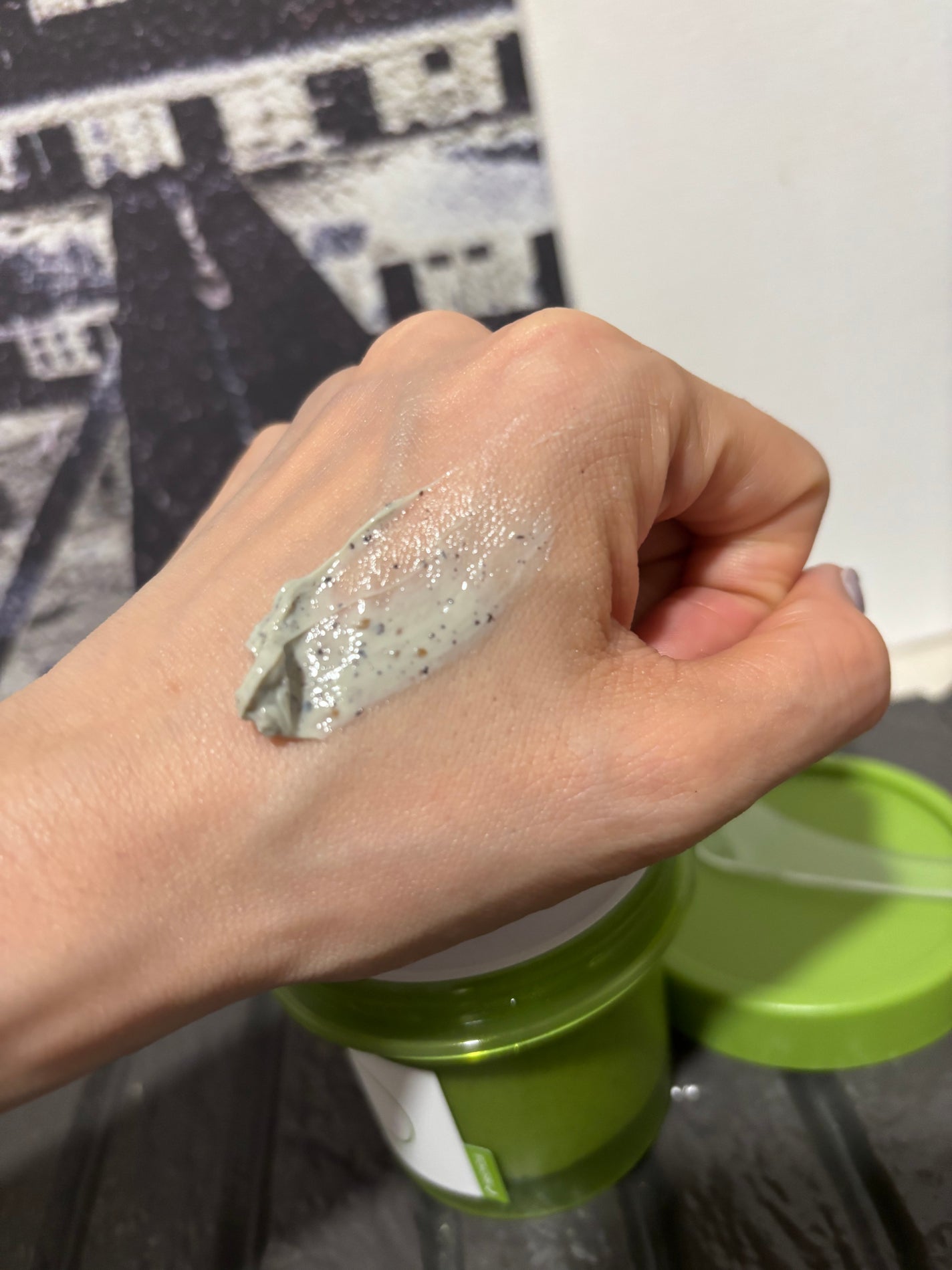 緑豆毛穴クレイパック/beplain/洗い流すパック・マスクを使ったクチコミ(3枚目)