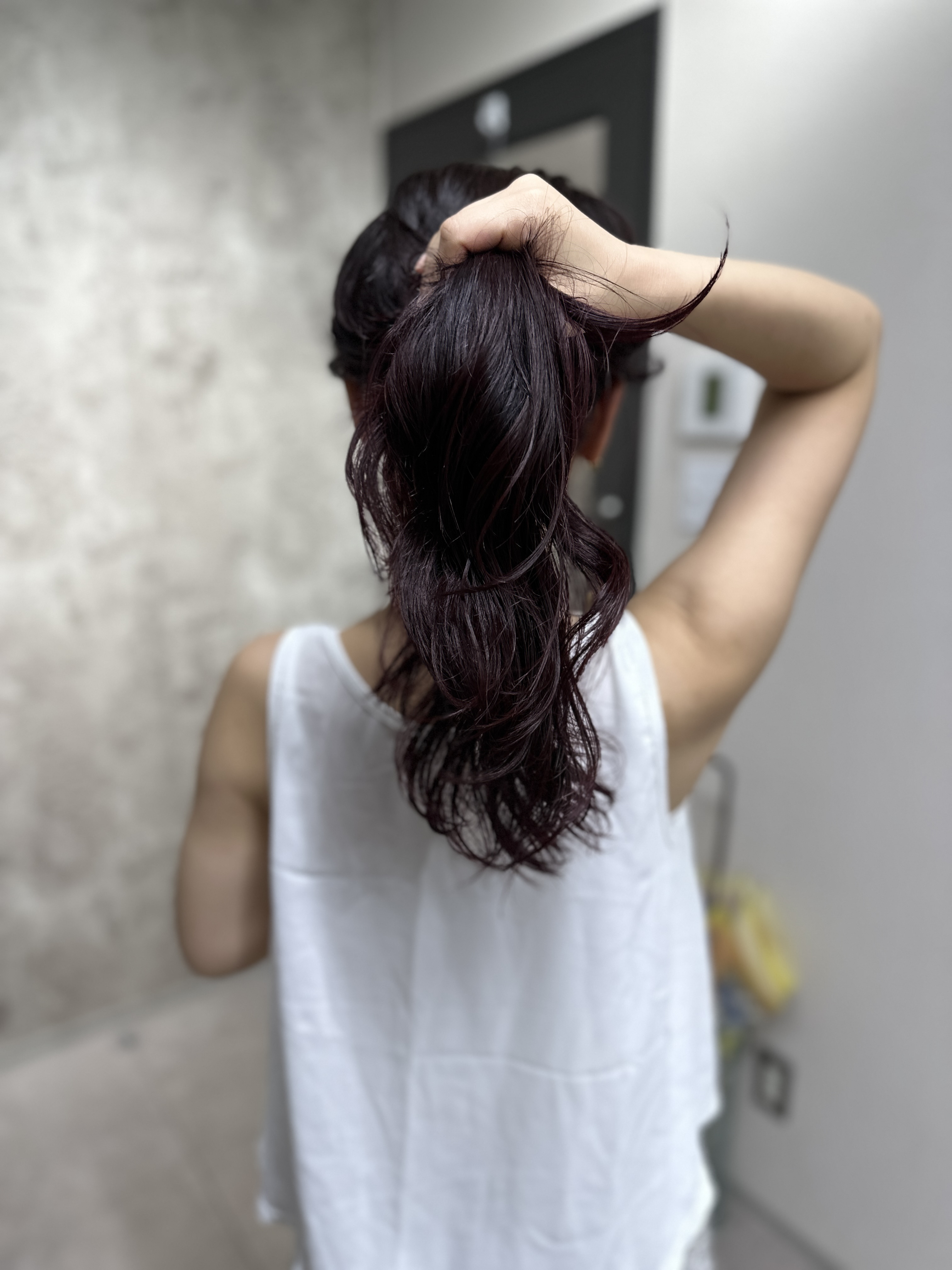 AYUNCHE アユンチェ　ヴェールカールクリームのクチコミ「コテ巻き風に簡単パーマヘアはどうでしょうか？
instagram→ junya_yamasaki
..」（2枚目）