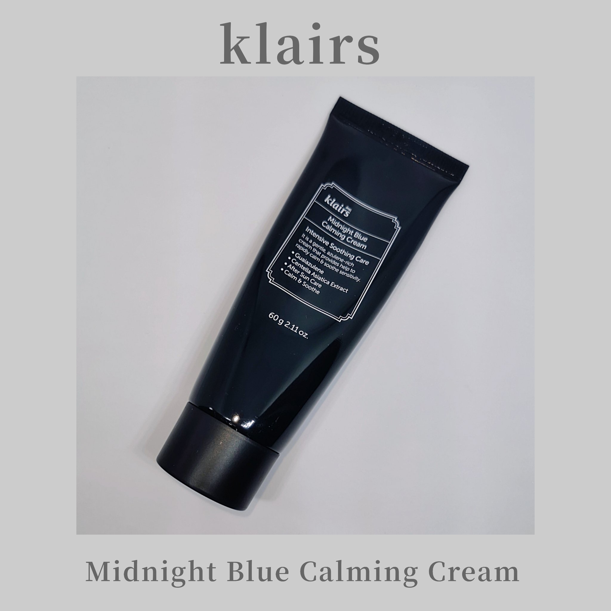 ミッドナイトブルーカーミングクリーム 60ml/Klairs/フェイスクリームを使ったクチコミ（1枚目）