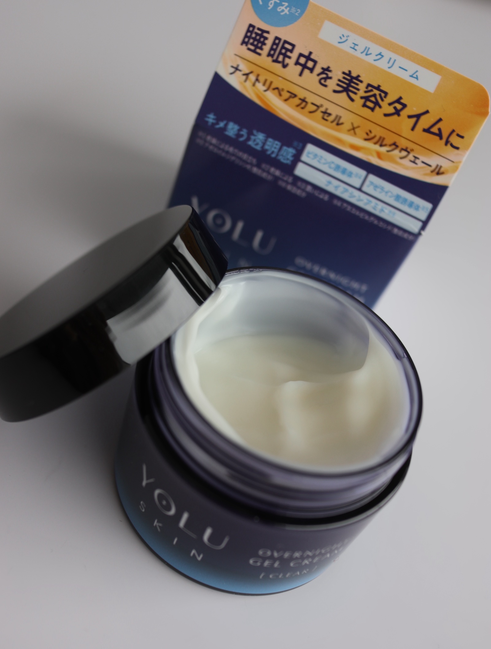 ヨル スキン オーバーナイトジェルクリーム クリア/YOLU/フェイスクリームを使ったクチコミ（3枚目）