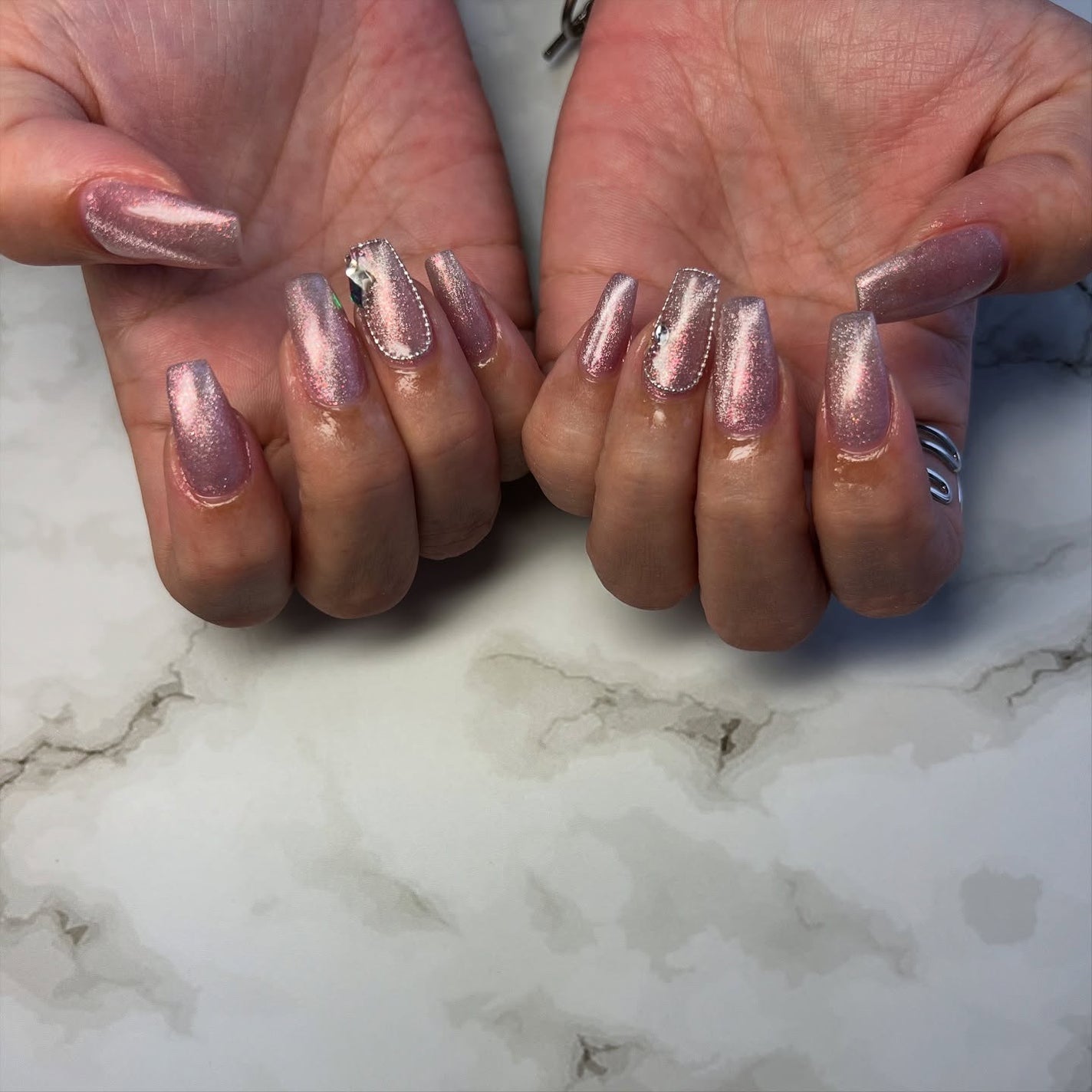 cst on LIPS 「#海映えラメネイルmenu…☑︎デザイン自由コース7.000円..」(2枚目)