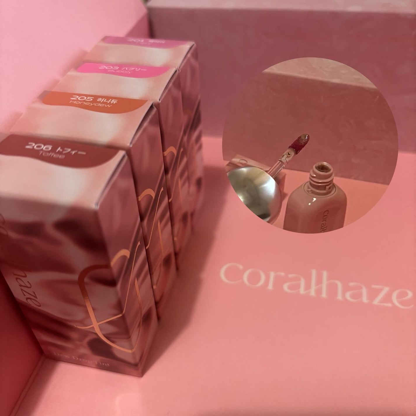 デュー ドロップ ティント/Coralhaze/リップティントを使ったクチコミ(3枚目)