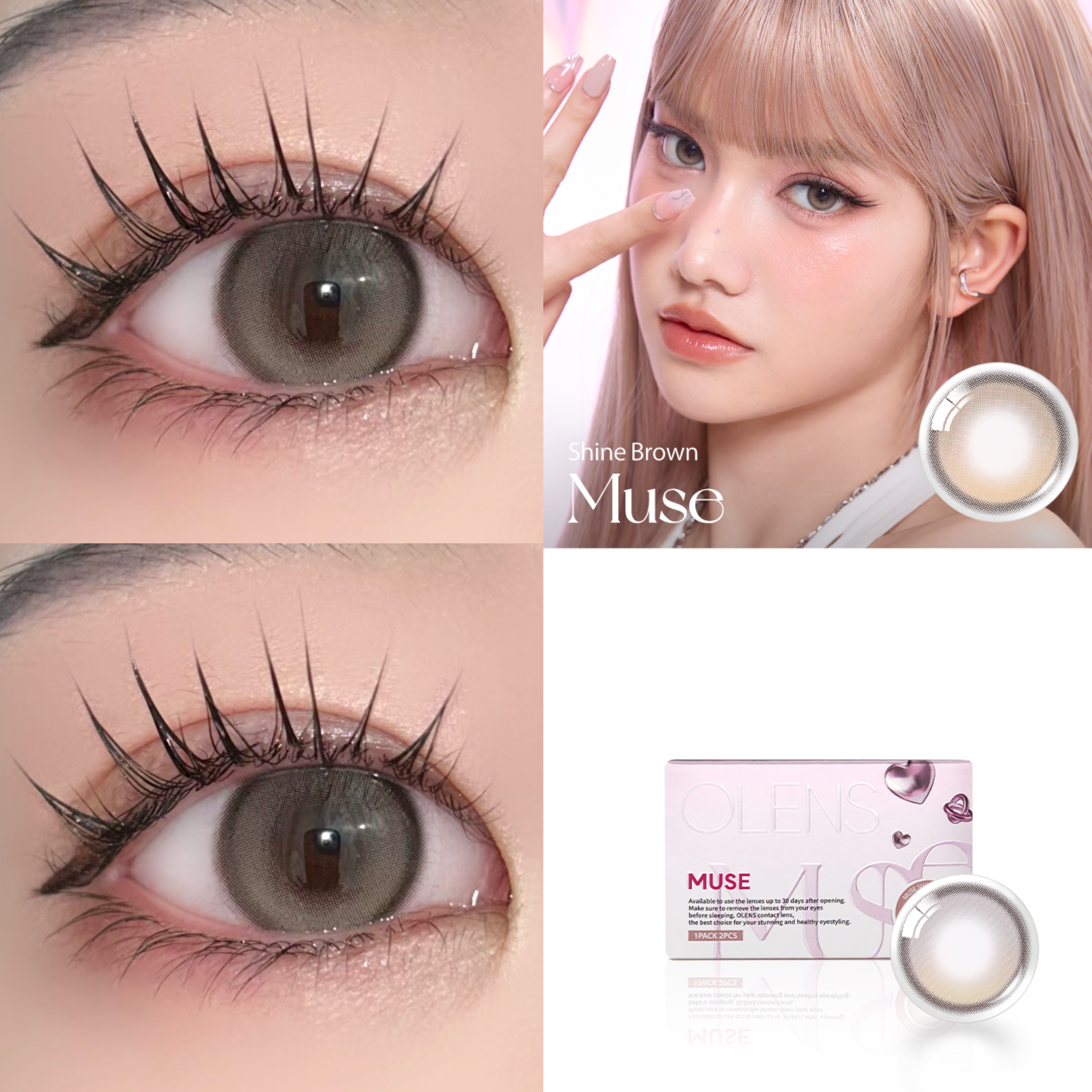 MUSE 1month/OLENS/１ヶ月（１MONTH）カラコンを使ったクチコミ（3枚目）