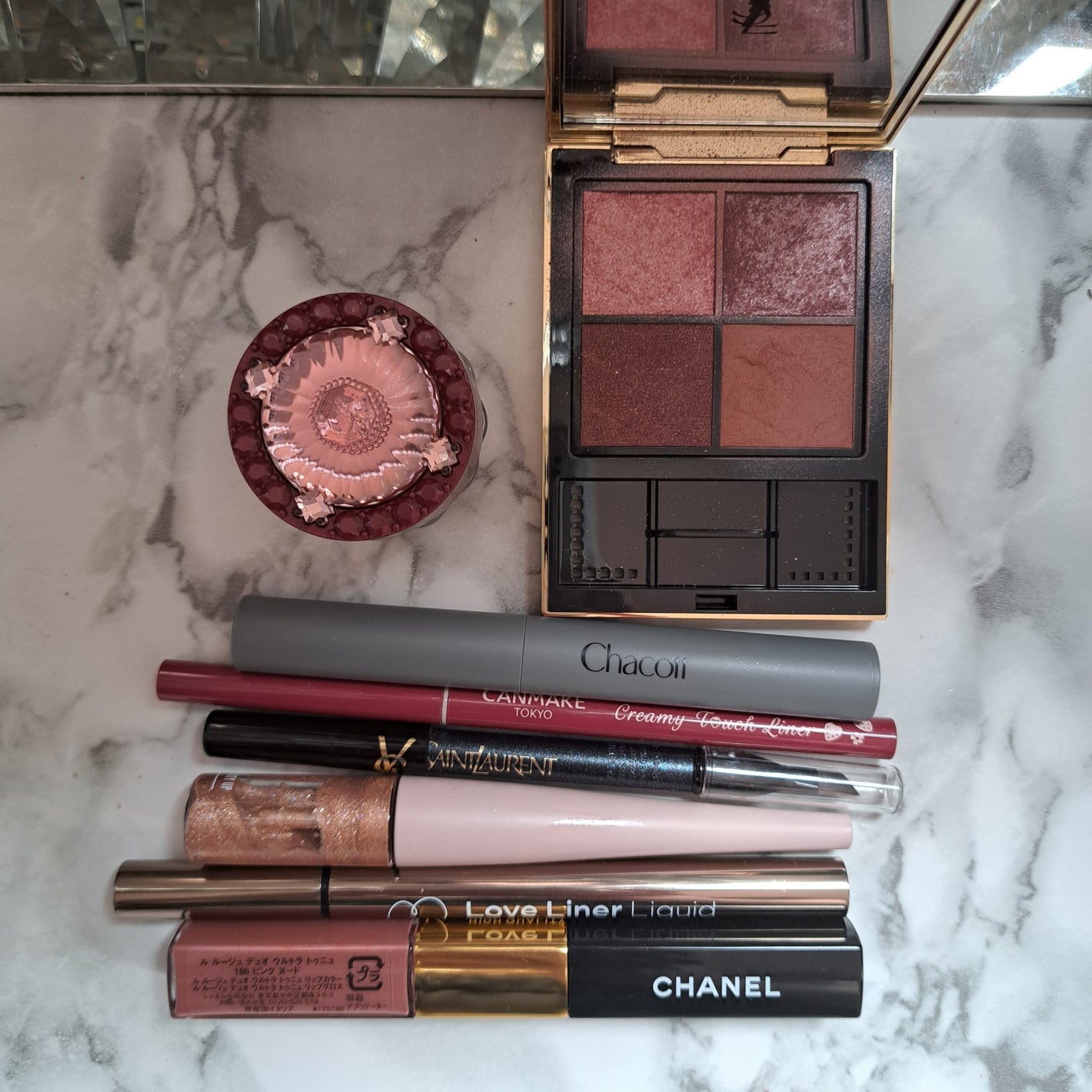 ちっち♡フォロバ100 on LIPS 「#今日のメイクひっっさぶりに茶色カラコン🧸紫のカラコン破れた(..」(3枚目)