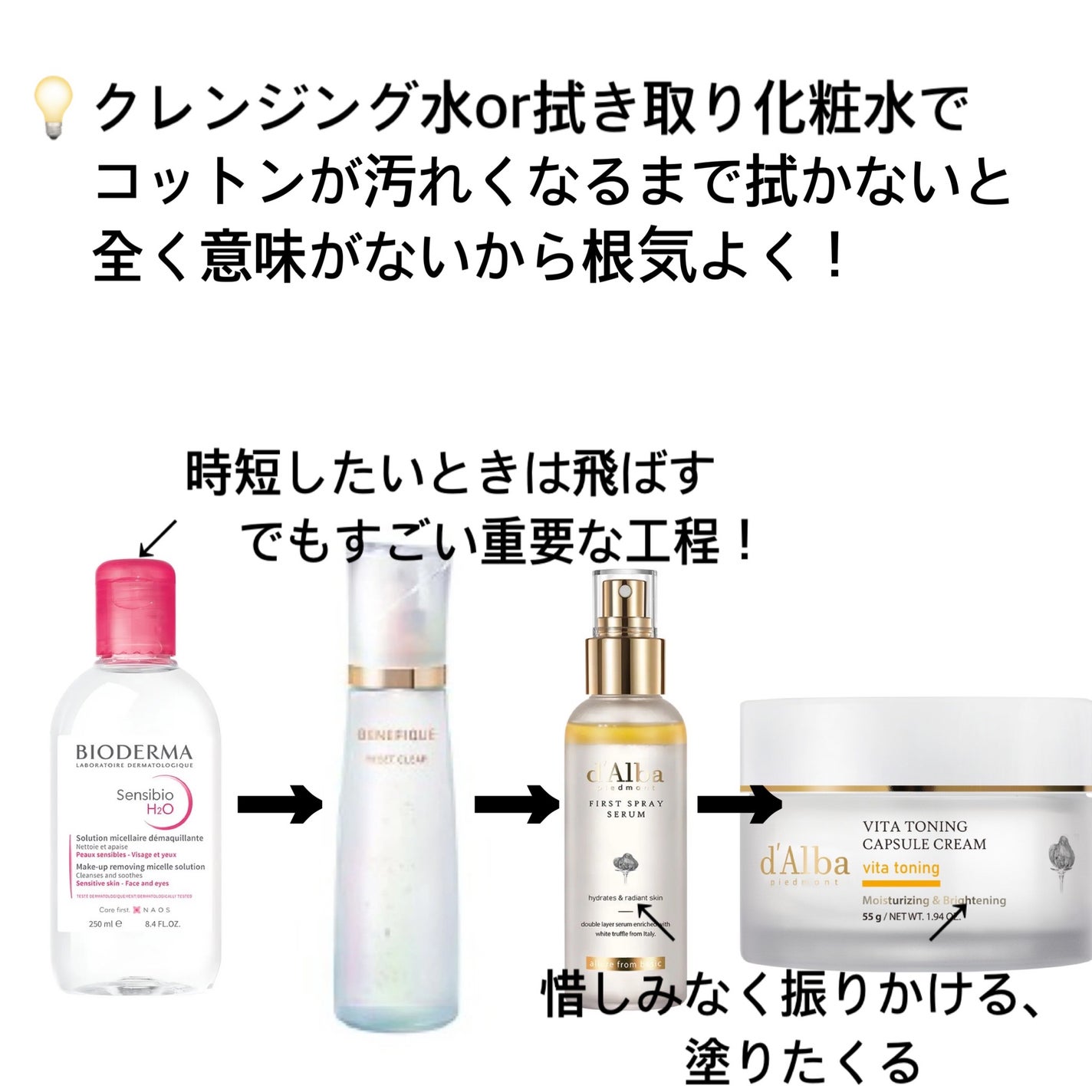 サンシビオ エイチツーオー D/ビオデルマ/クレンジングウォーターを使ったクチコミ(4枚目)