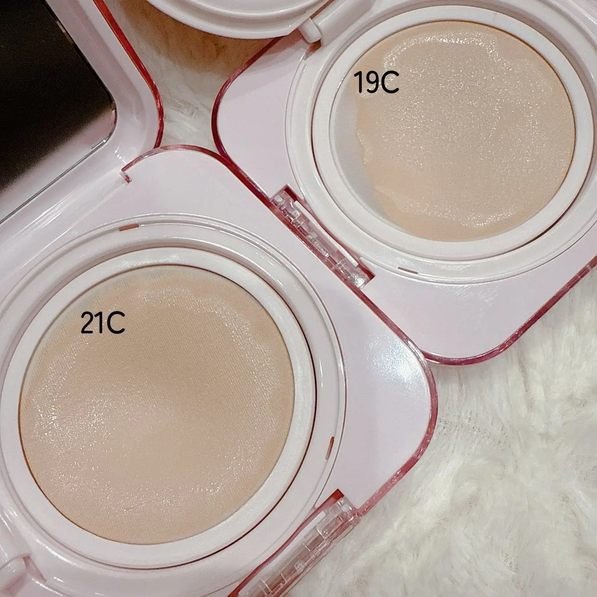 キルカバー メッシュ グロウ エッセンシャル クッション 19C ライト(LIGHT)/CLIO/クッションファンデーションを使ったクチコミ（3枚目）