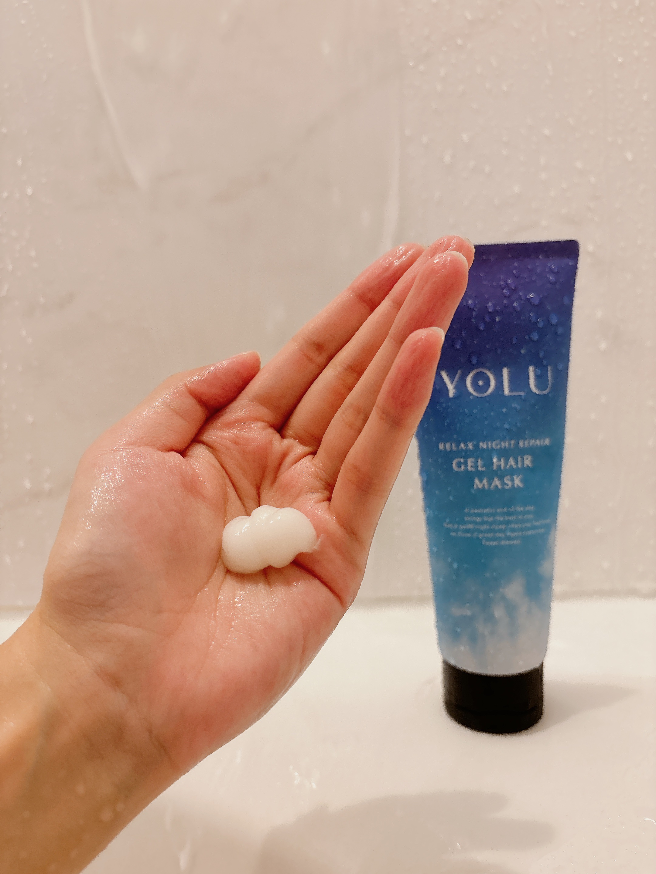 ヨル　リラックスナイトリペアジェルヘアマスク/YOLU/ヘアマスク・ヘアパックを使ったクチコミ（3枚目）