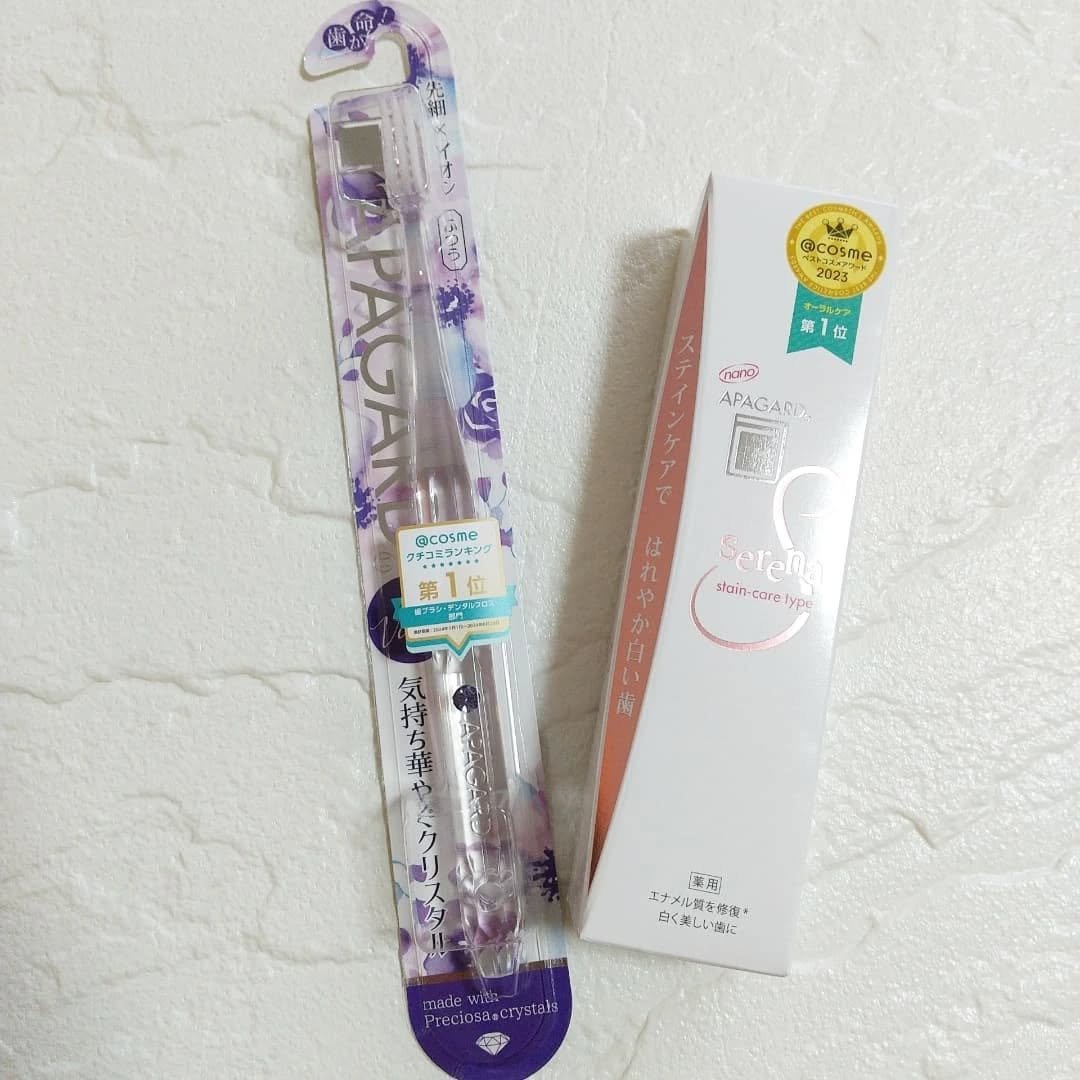 アパガードクリスタル歯ブラシ/アパガード/歯ブラシを使ったクチコミ（2枚目）