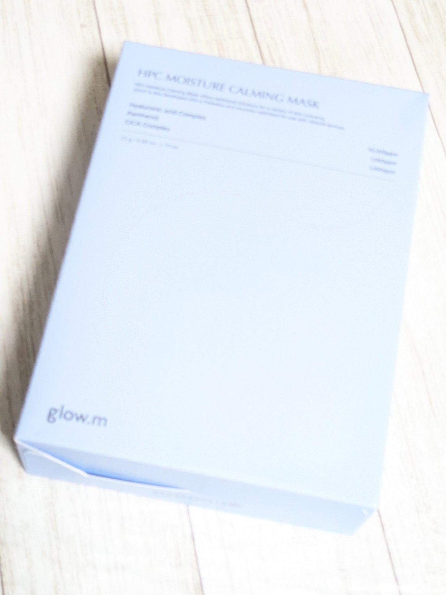 ダーマHPCモイスチャーカーミングマスク Glow.M