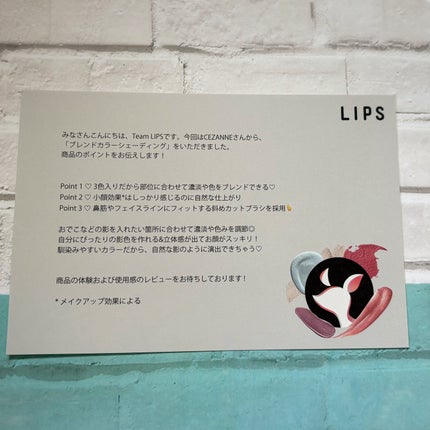 ブレンドカラーシェーディング/CEZANNE/シェーディングを使ったクチコミ(2枚目)