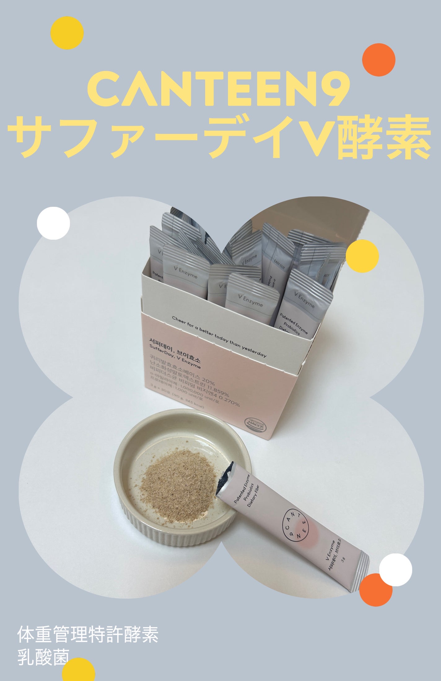 サファーデイ V酵素/canteen9/ボディサプリメントを使ったクチコミ(1枚目)