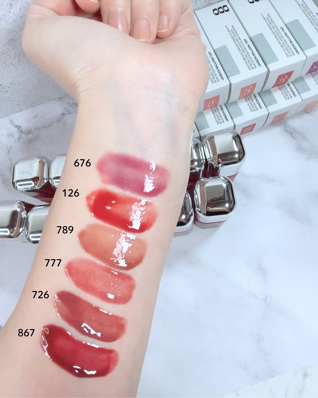 アンシーン バルーンティント/Oddtype/リップティントを使ったクチコミ(4枚目)