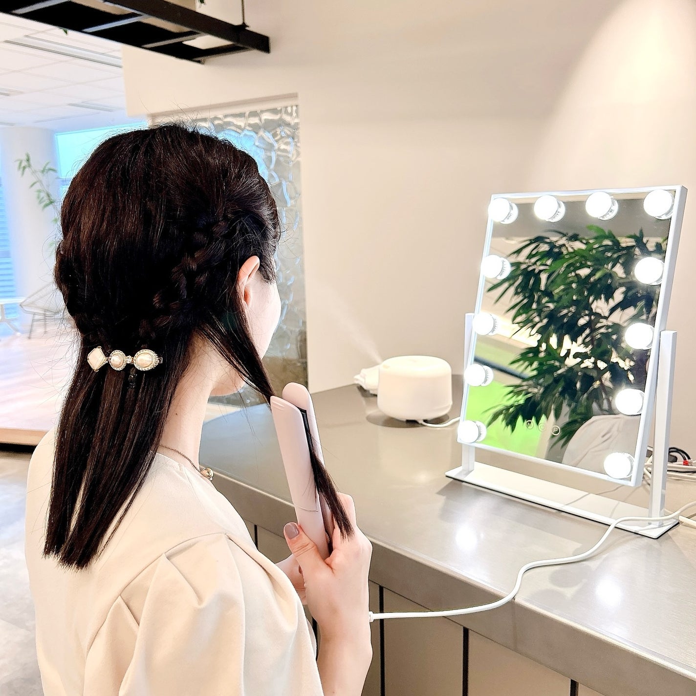 グロッシーケア ストレートヘアアイロン/SALONIA/ストレートアイロンを使ったクチコミ(6枚目)