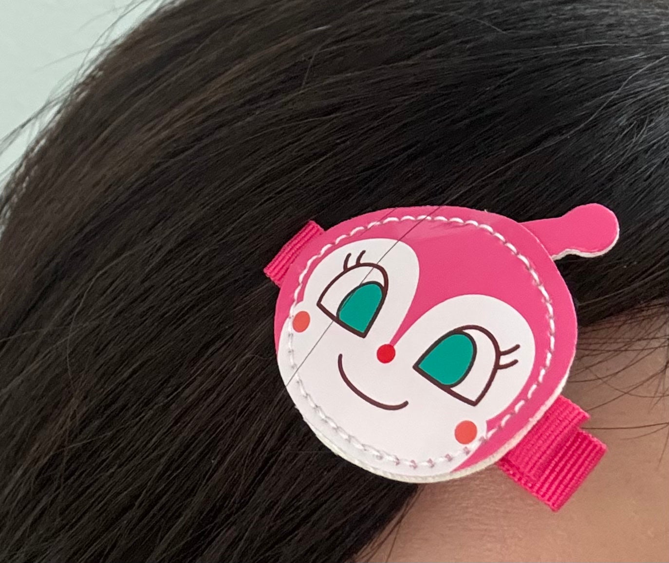アンパンマン ヘアアクセサリー まえがみクリップ(メロンパンナちゃん)/PINOCCHIO/ヘアアクセサリーを使ったクチコミ(5枚目)