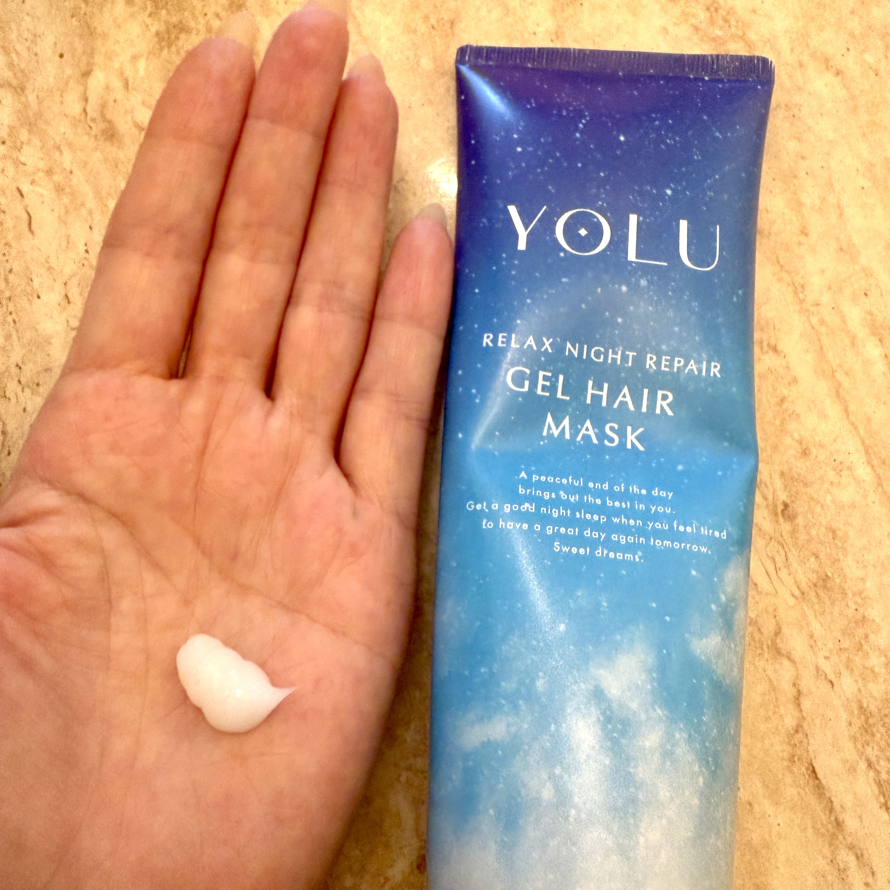 リラックスナイトリペアジェルヘアマスク/YOLU/ヘアマスク・ヘアパックを使ったクチコミ（3枚目）