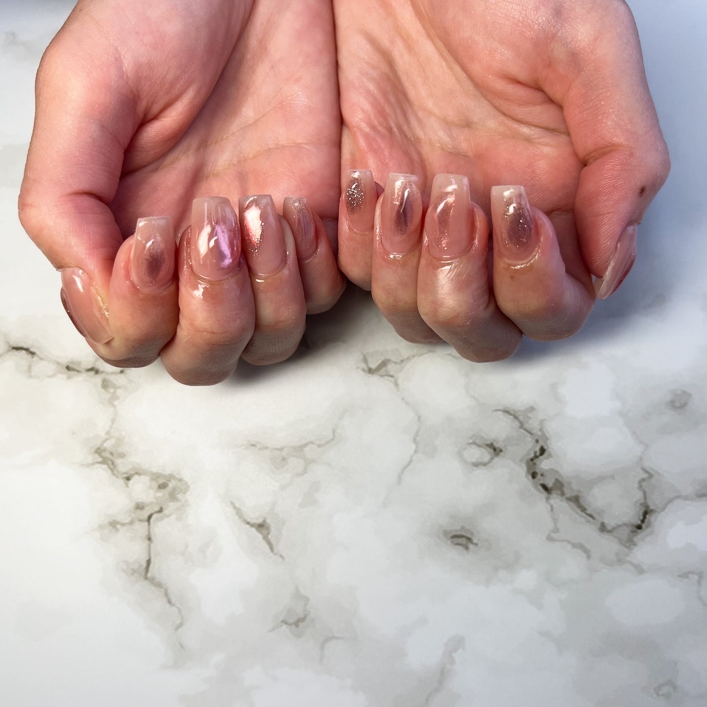 cst on LIPS 「#海映えラメネイルmenu…☑︎デザイン自由コース7.000円..」(2枚目)