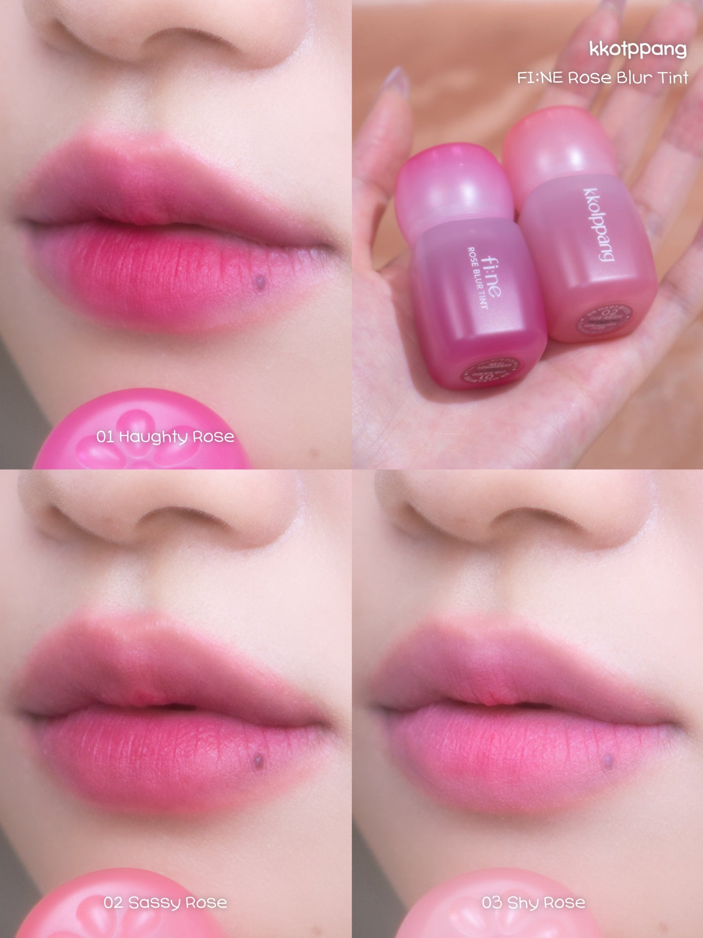 ピネローズブラーティント/kkotppang/リップティントを使ったクチコミ(5枚目)