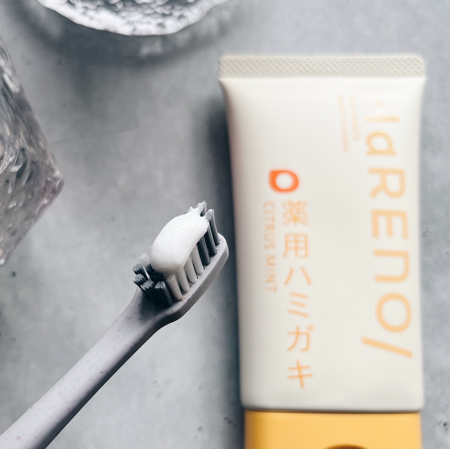 HaRENO 薬用ハミガキ シトラスミント(シークァーサーの香り)/HaRENO/歯磨き粉を使ったクチコミ（2枚目）