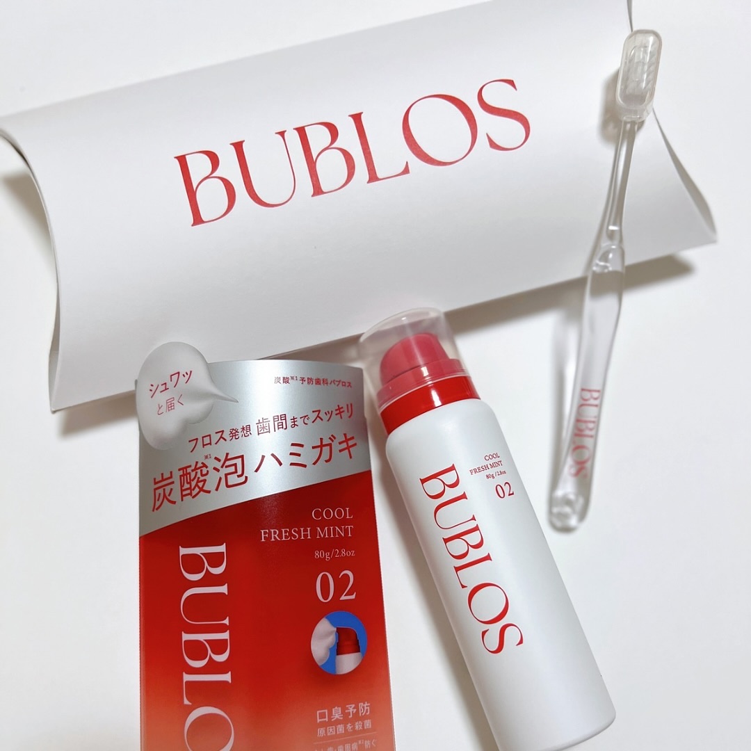 バブロス　炭酸泡ハミガキ/BUBLOS/歯磨き粉を使ったクチコミ（3枚目）