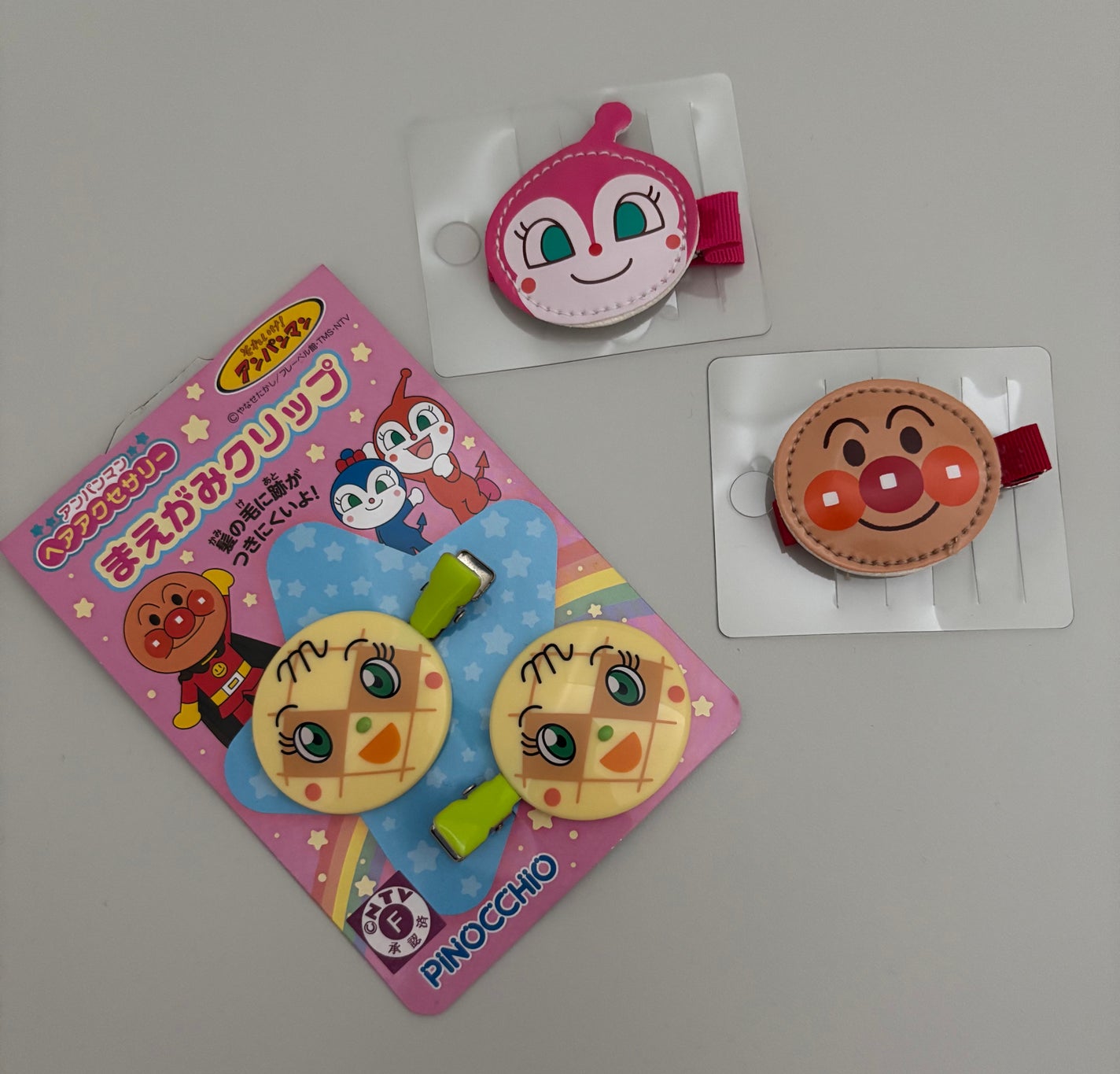アンパンマン ヘアアクセサリー まえがみクリップ(メロンパンナちゃん)/PINOCCHIO/ヘアアクセサリーを使ったクチコミ(1枚目)