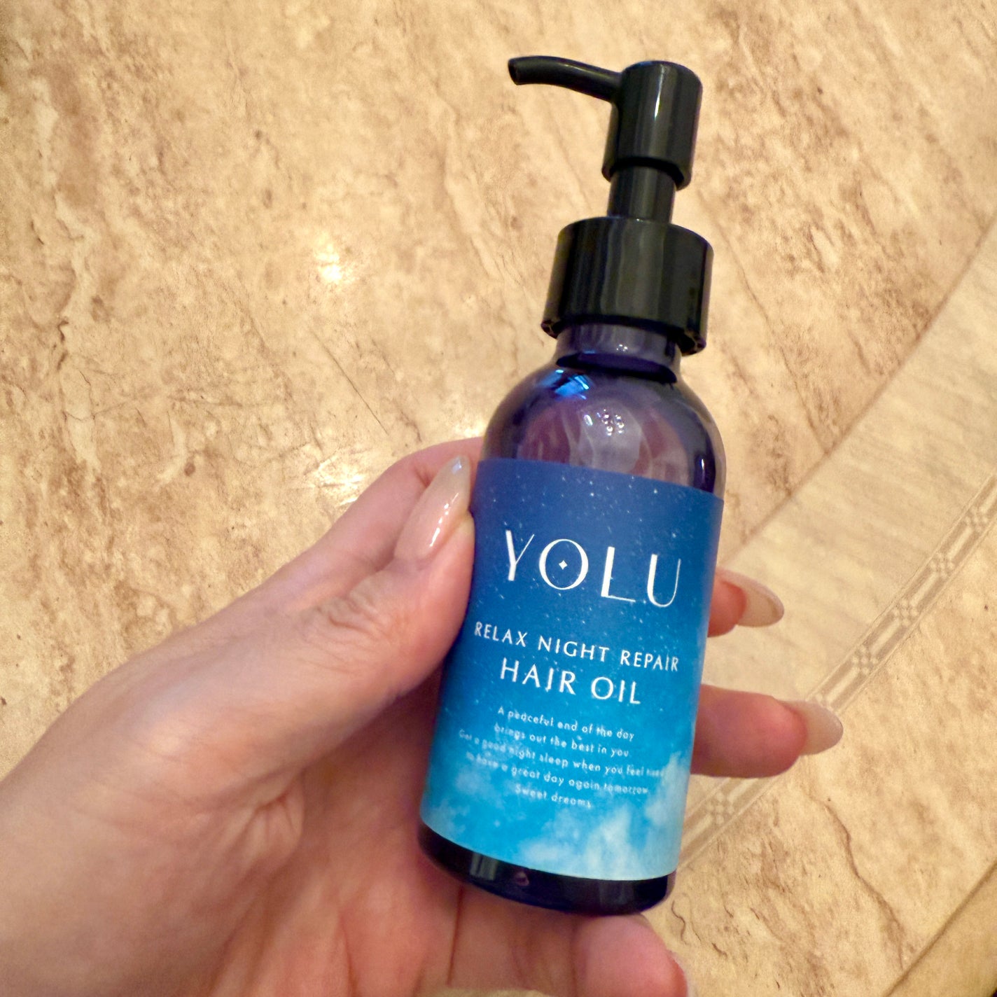 ヨル リラックスナイトリペアヘアオイル/YOLU/ヘアオイルを使ったクチコミ(2枚目)