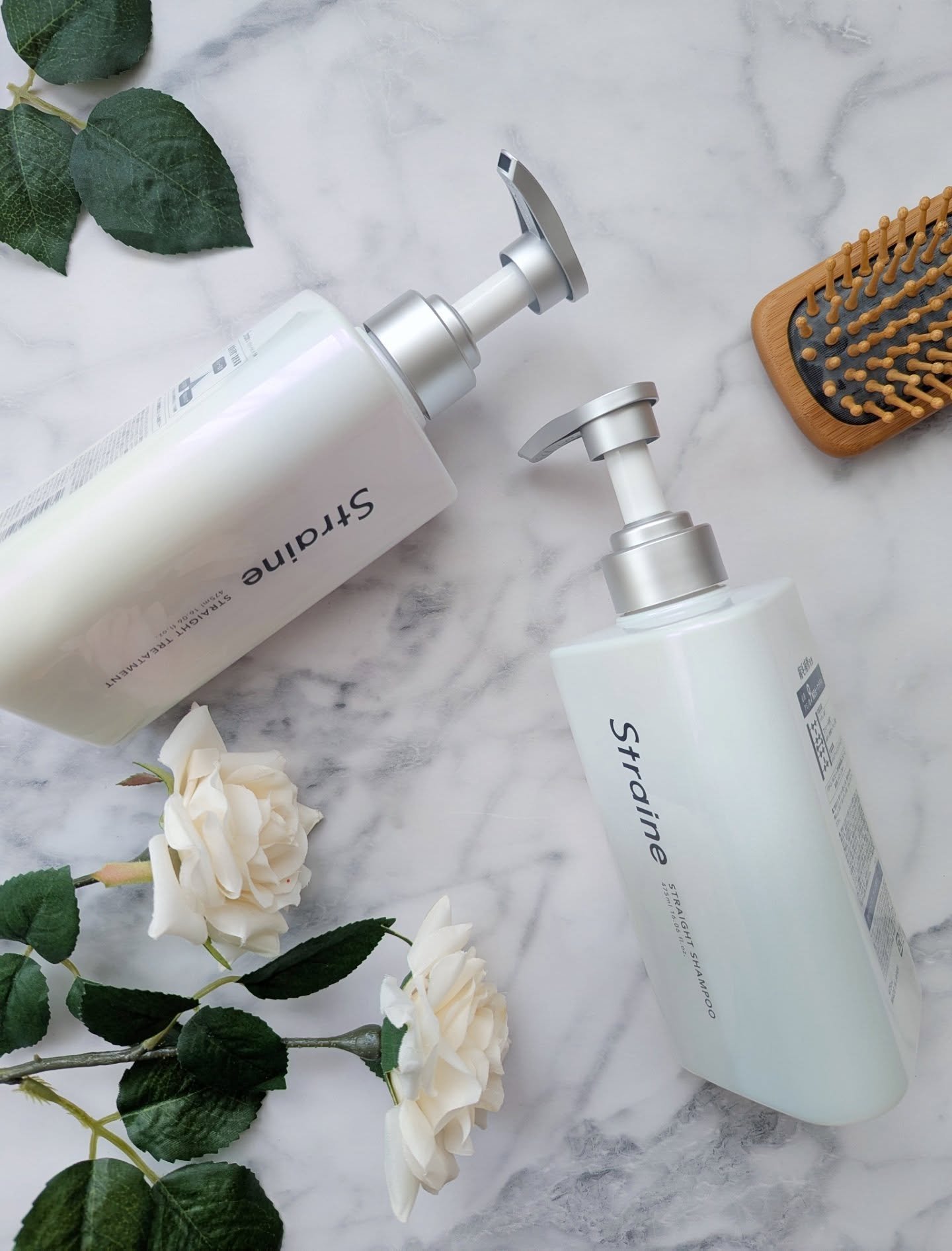 ストレートシャンプー/ストレートトリートメント ホワイトブロッサムの香り/Straine/市販シャンプーを使ったクチコミ（1枚目）