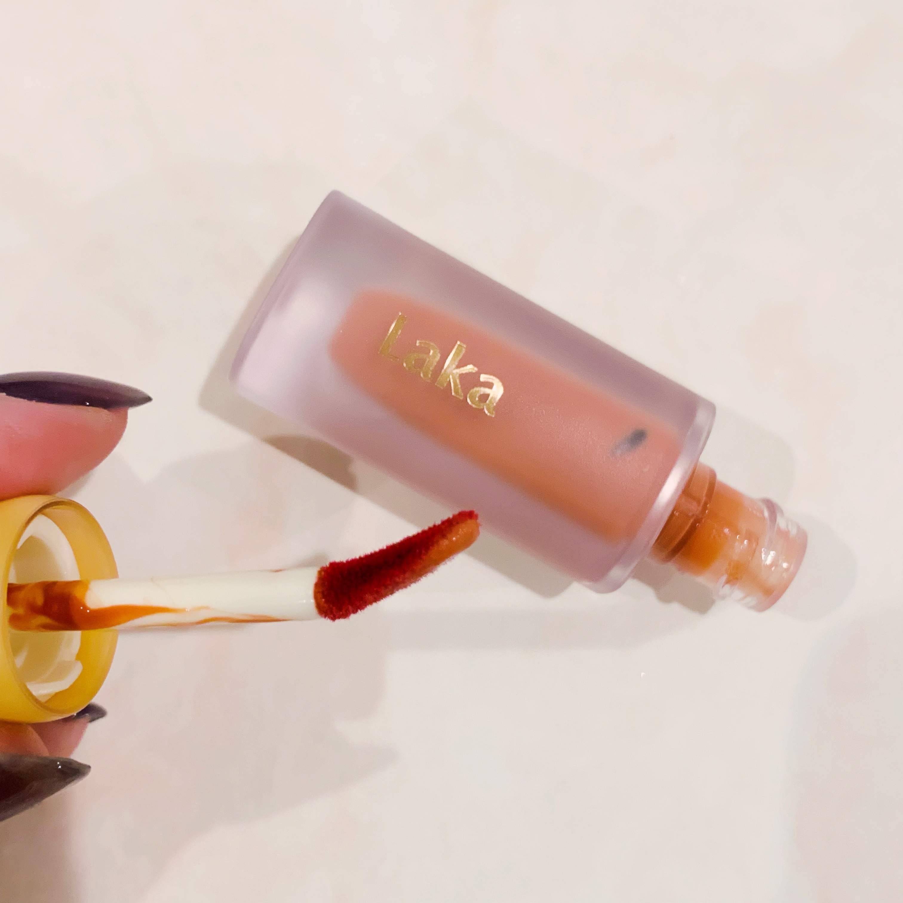 フルーティーグラムティント/Laka/リップティントを使ったクチコミ（3枚目）