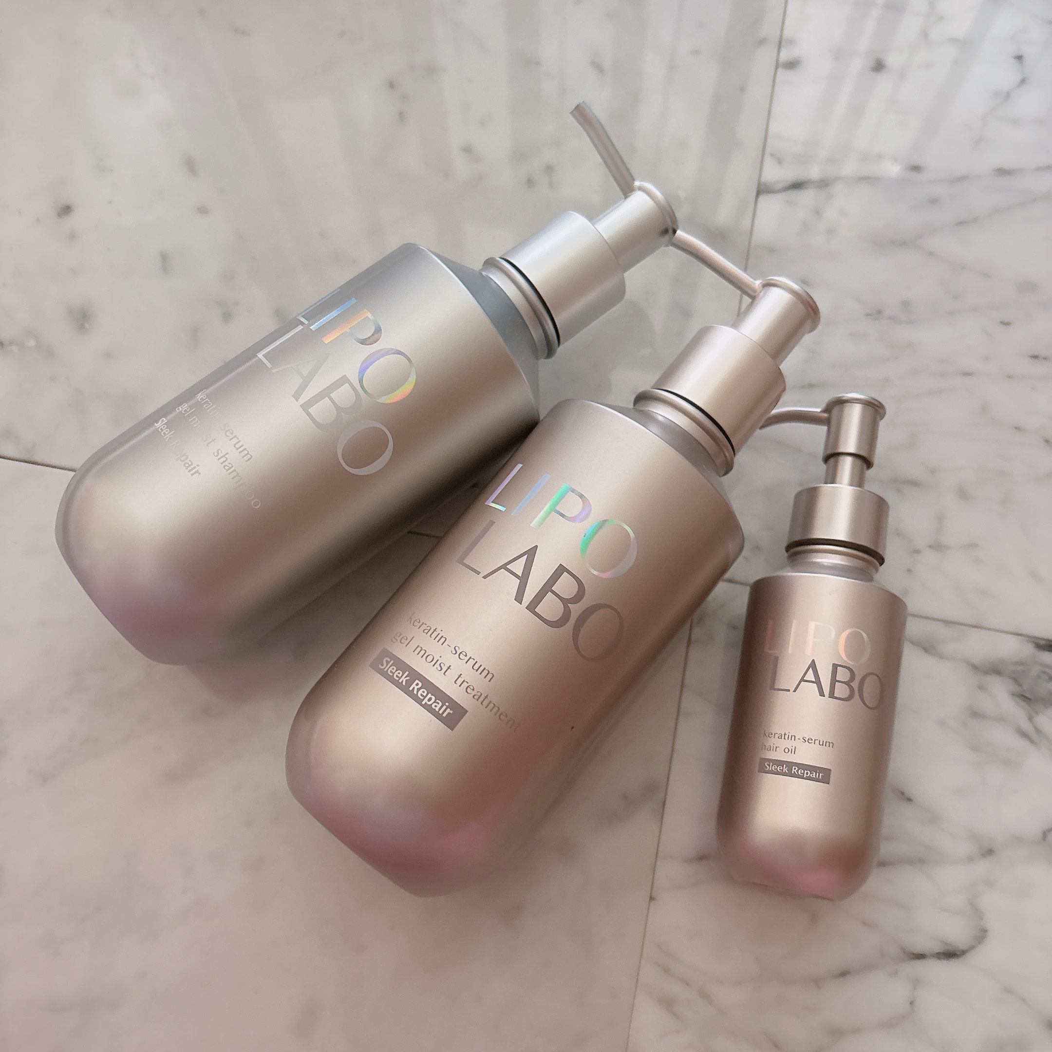 リポ ラボ ケラチンセラム ジェルモイスト シャンプー /トリートメントスリークリペア＊/LIPO　LABO/市販シャンプーを使ったクチコミ（1枚目）