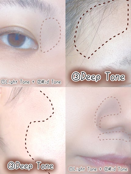 ブレンドカラーシェーディング/CEZANNE/シェーディングを使ったクチコミ(4枚目)