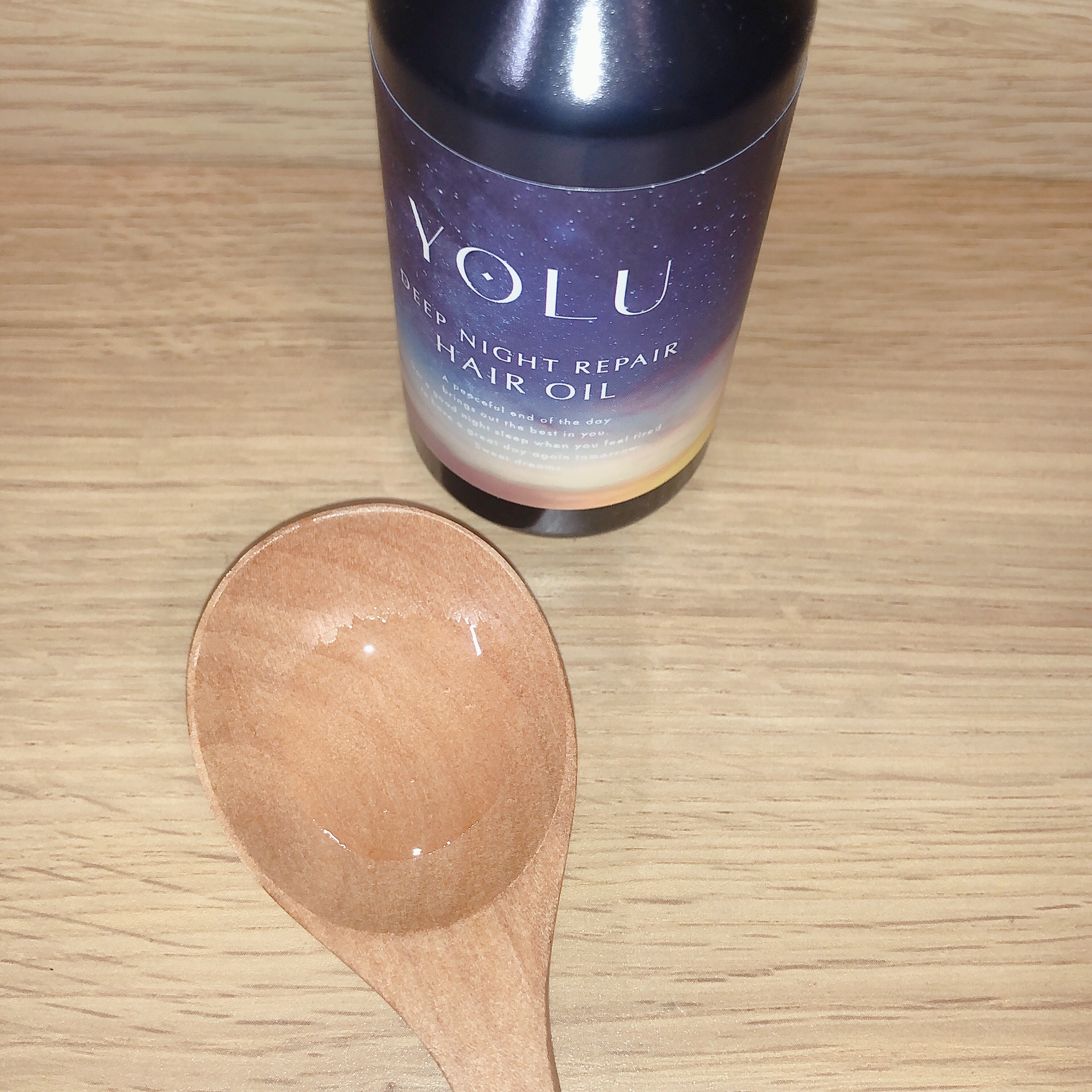 ヨル　ディープナイトリペアヘアオイル/YOLU/ヘアオイルを使ったクチコミ（2枚目）