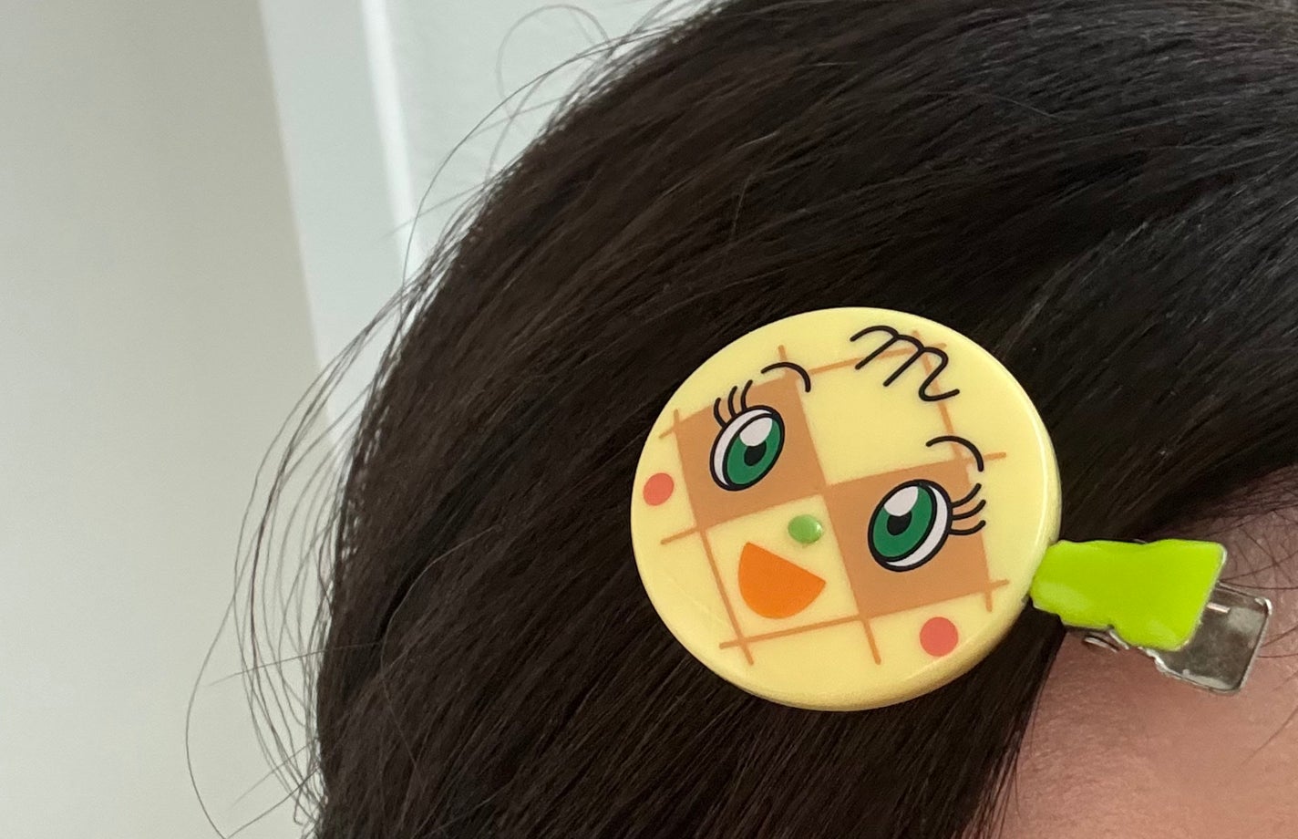 アンパンマン ヘアアクセサリー まえがみクリップ(メロンパンナちゃん)/PINOCCHIO/ヘアアクセサリーを使ったクチコミ(3枚目)