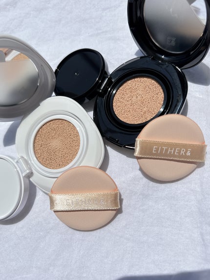 プベルグロウクッション ミニ/EITHER&/クッションファンデーションを使ったクチコミ(3枚目)