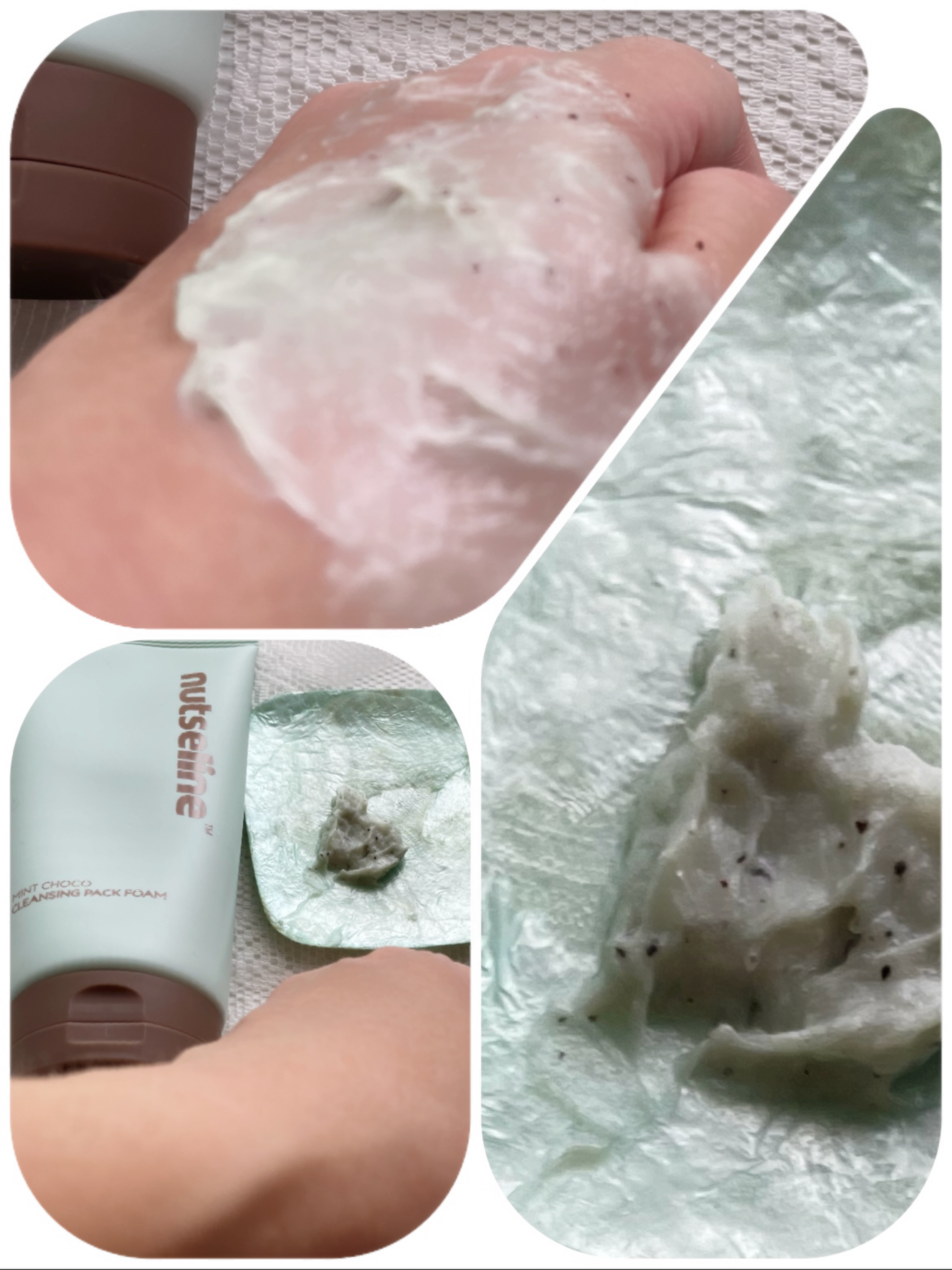 チョコミントクレンジングパックフォーム/nutseline/洗顔フォームを使ったクチコミ（2枚目）