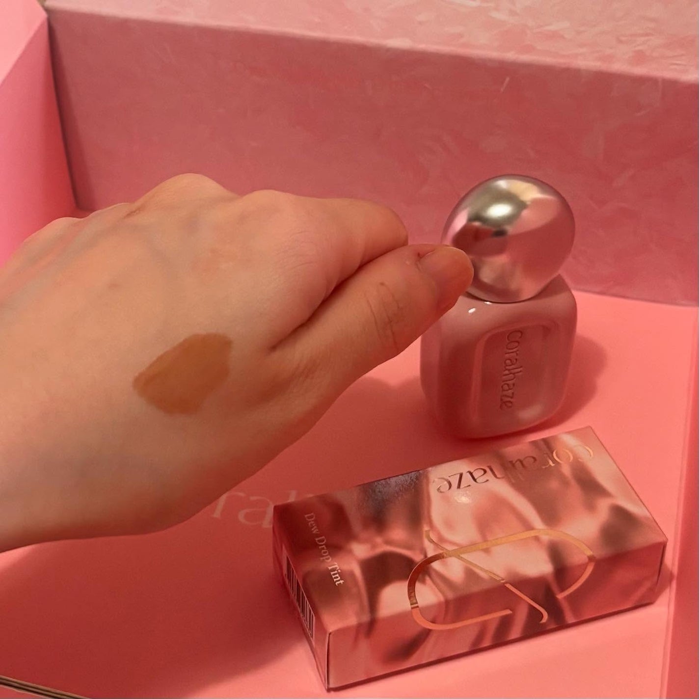 デュー ドロップ ティント/Coralhaze/リップティントを使ったクチコミ(4枚目)