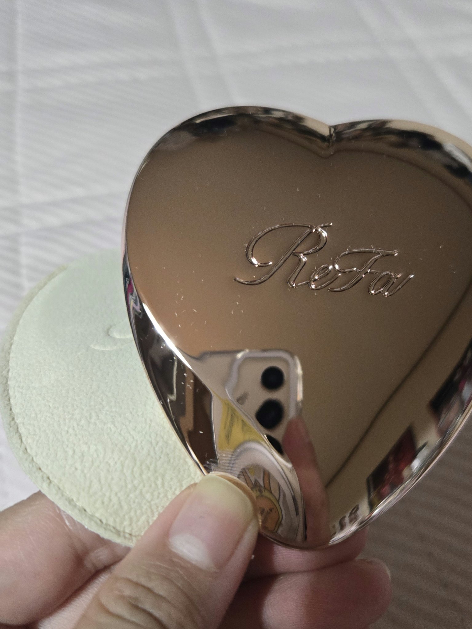 ReFa HEART MIRROR ローズゴールド/ReFa/その他化粧小物を使ったクチコミ（2枚目）