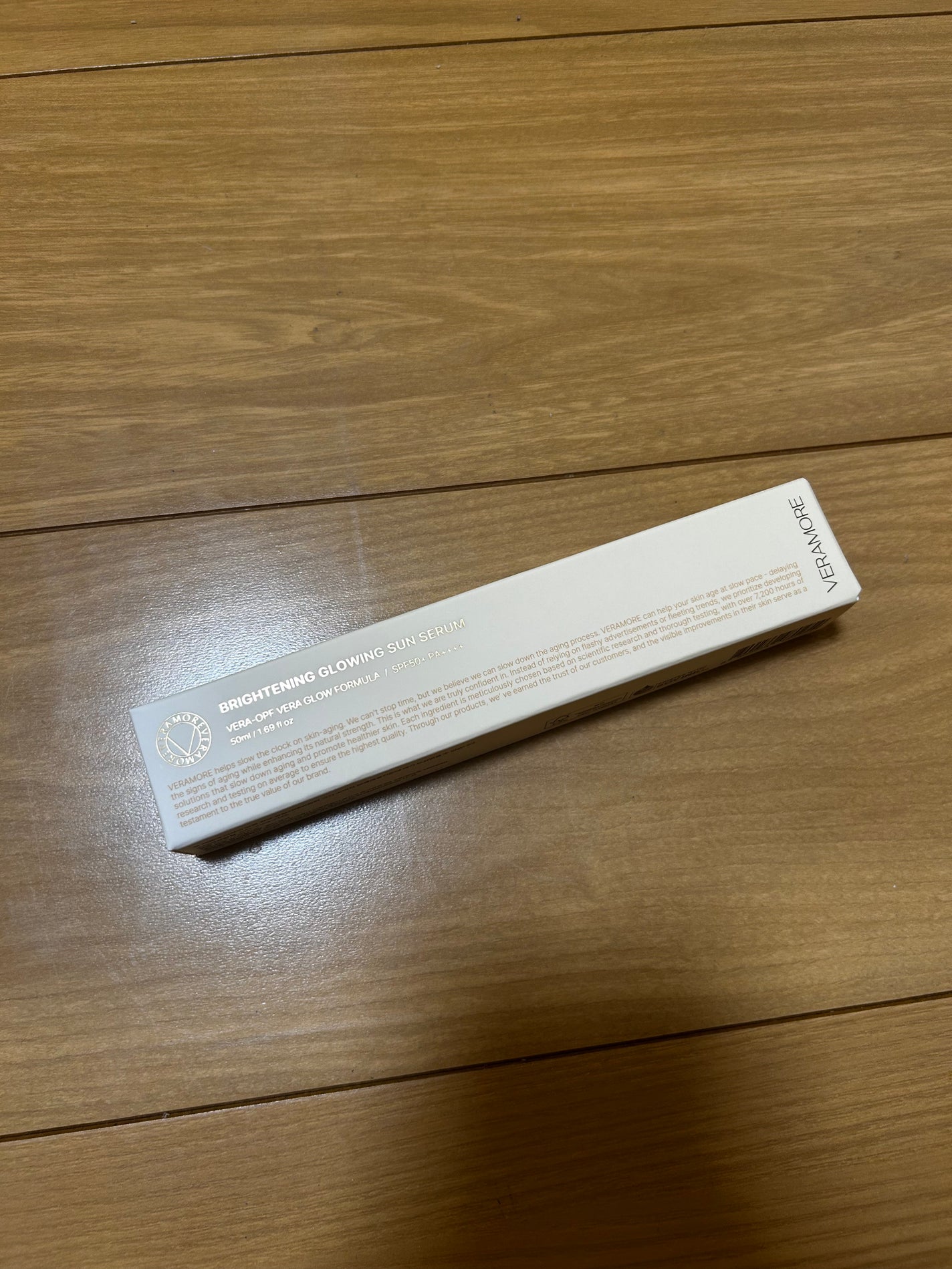 VERAMORE BRIGHTENING GLOWING SUN SERUM/VERAMORE/日焼け止めローションを使ったクチコミ(1枚目)