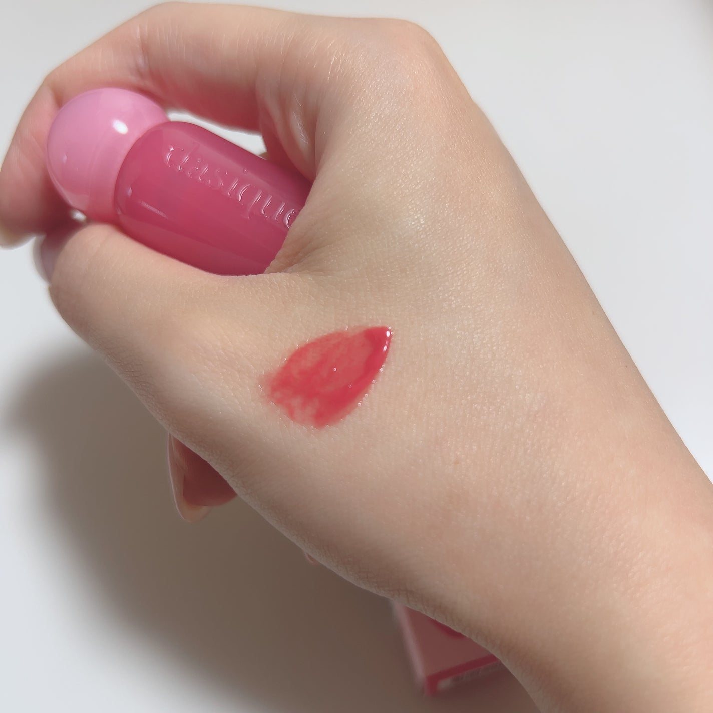 ジューシーデューイグロウティントミニ/dasique/リップティントを使ったクチコミ(3枚目)