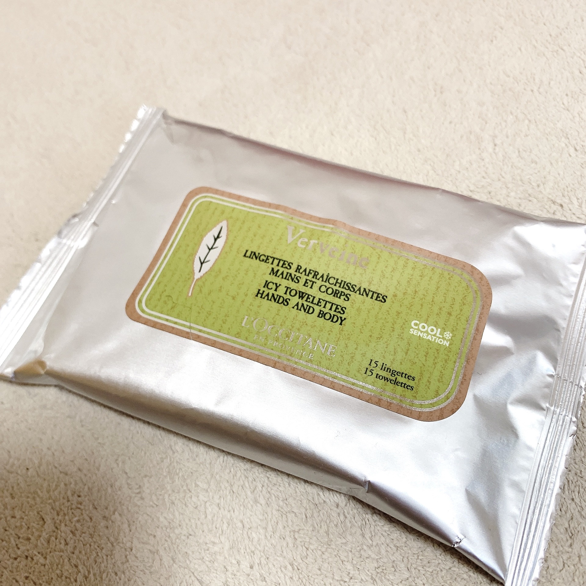 ヴァーベナ アイシータオレッツ/L'OCCITANE/ボディシートを使ったクチコミ（2枚目）