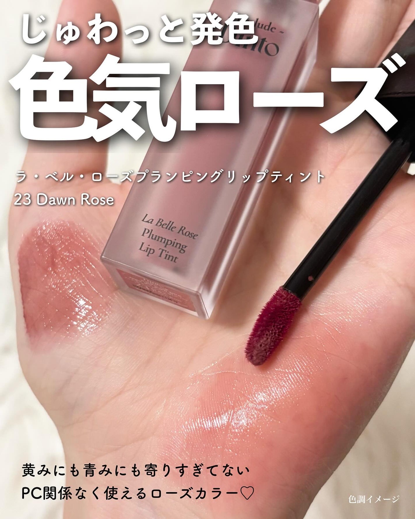La Belle Rose Plumping Lip Tint/Dinto/口紅を使ったクチコミ(6枚目)