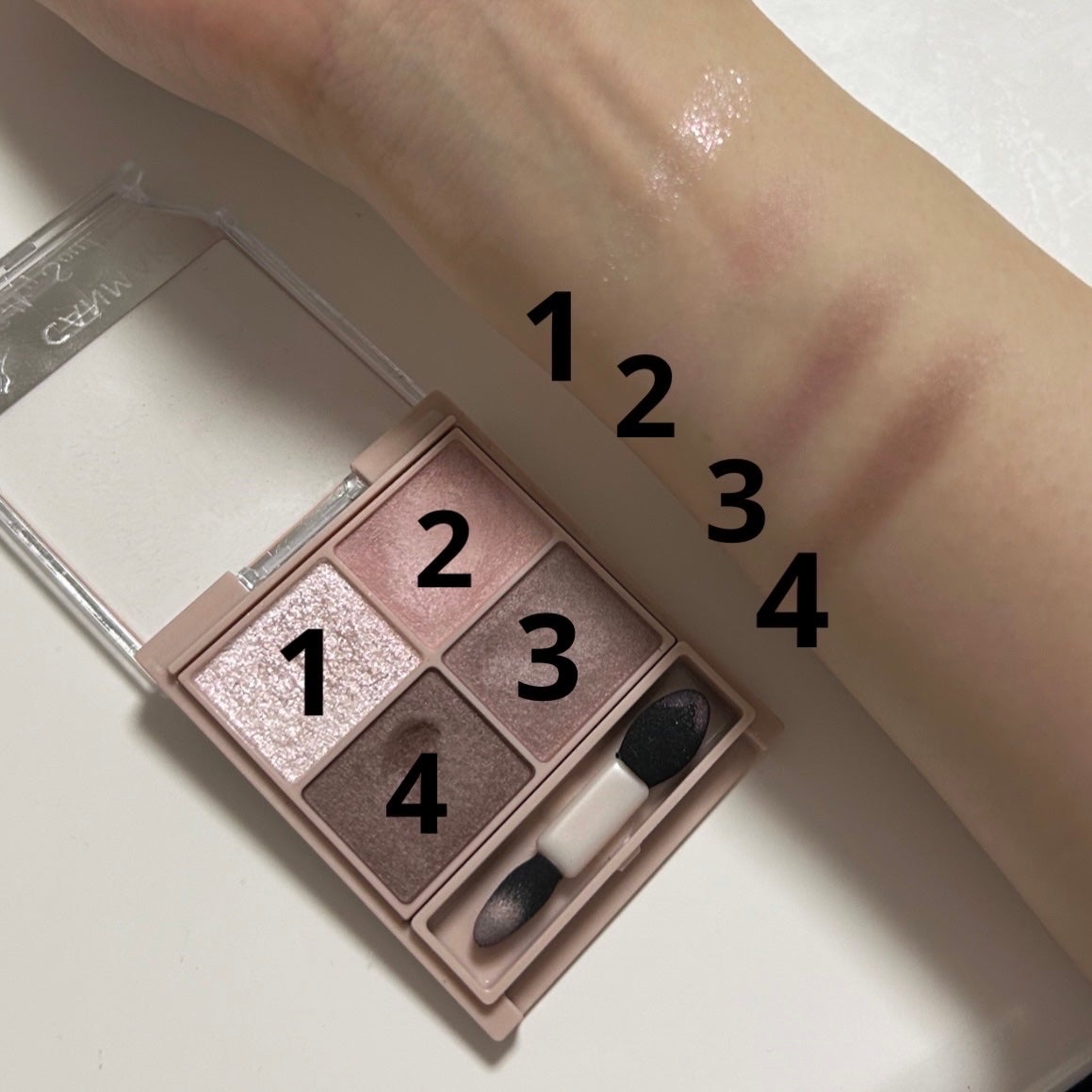 シルキースフレアイズ(マットタイプ)/キャンメイク/アイシャドウパレットを使ったクチコミ(2枚目)