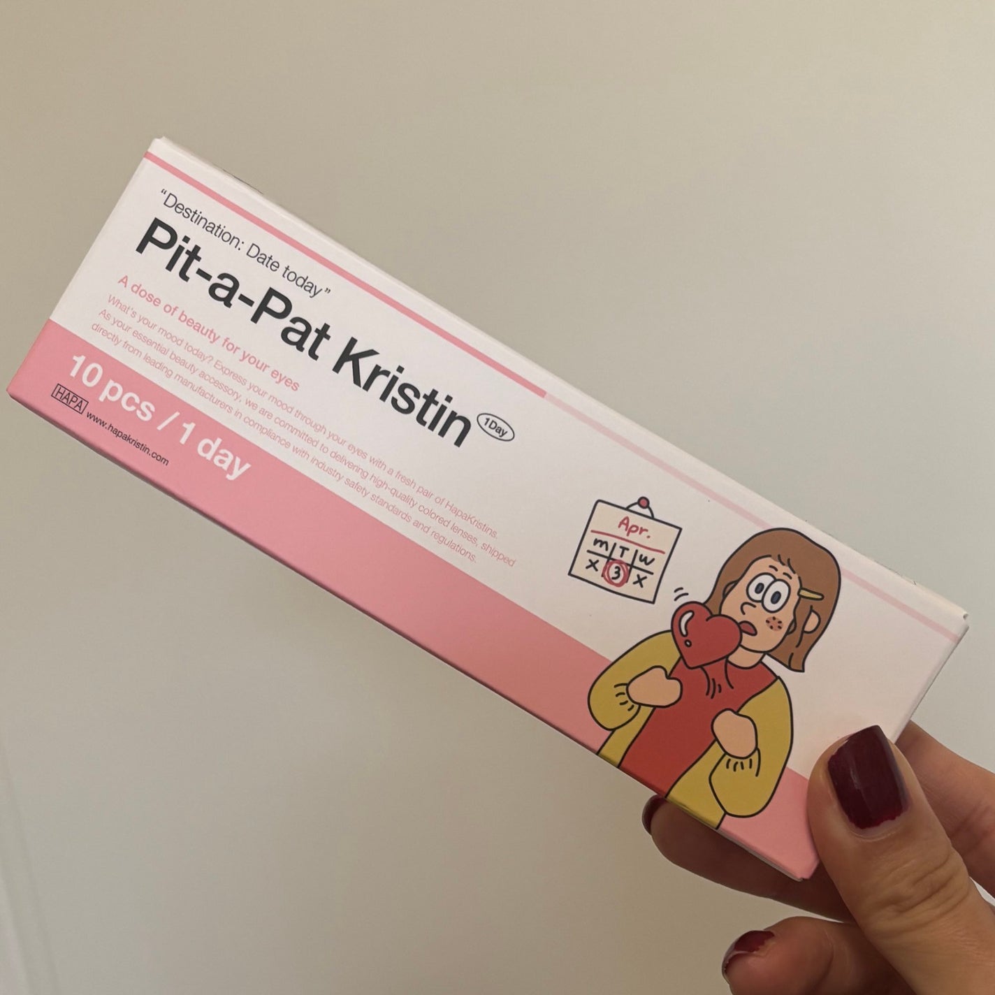 Pit-a-Pat Kristin 1day/Hapa kristin/ワンデー(1DAY)カラコンを使ったクチコミ(1枚目)