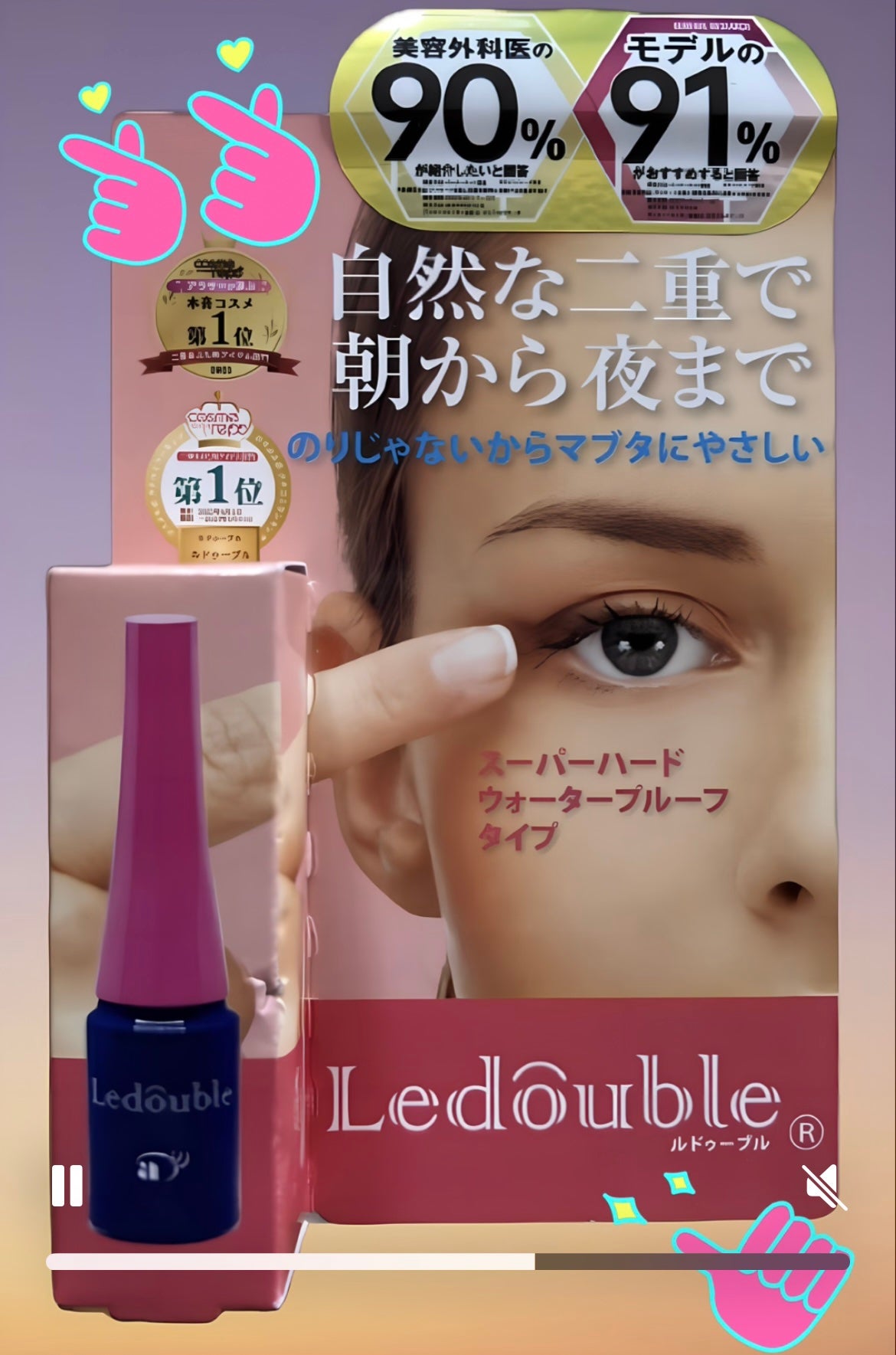 ルドゥーブル/ルドゥーブル/二重まぶた用アイテムを使ったクチコミ(1枚目)